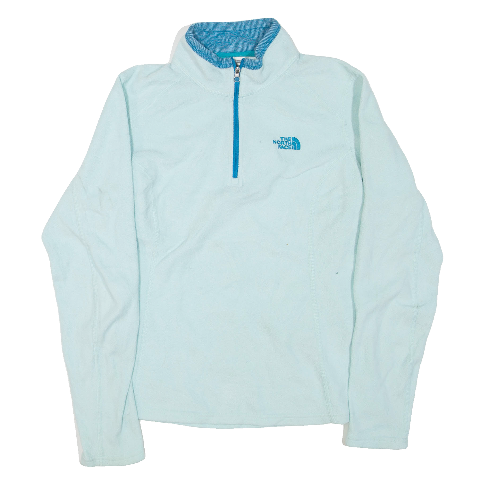 THE NORTH FACE Womens Fleece Blue 1/4 Zip S Refurbished - N/A refurbished available on Cerqular
