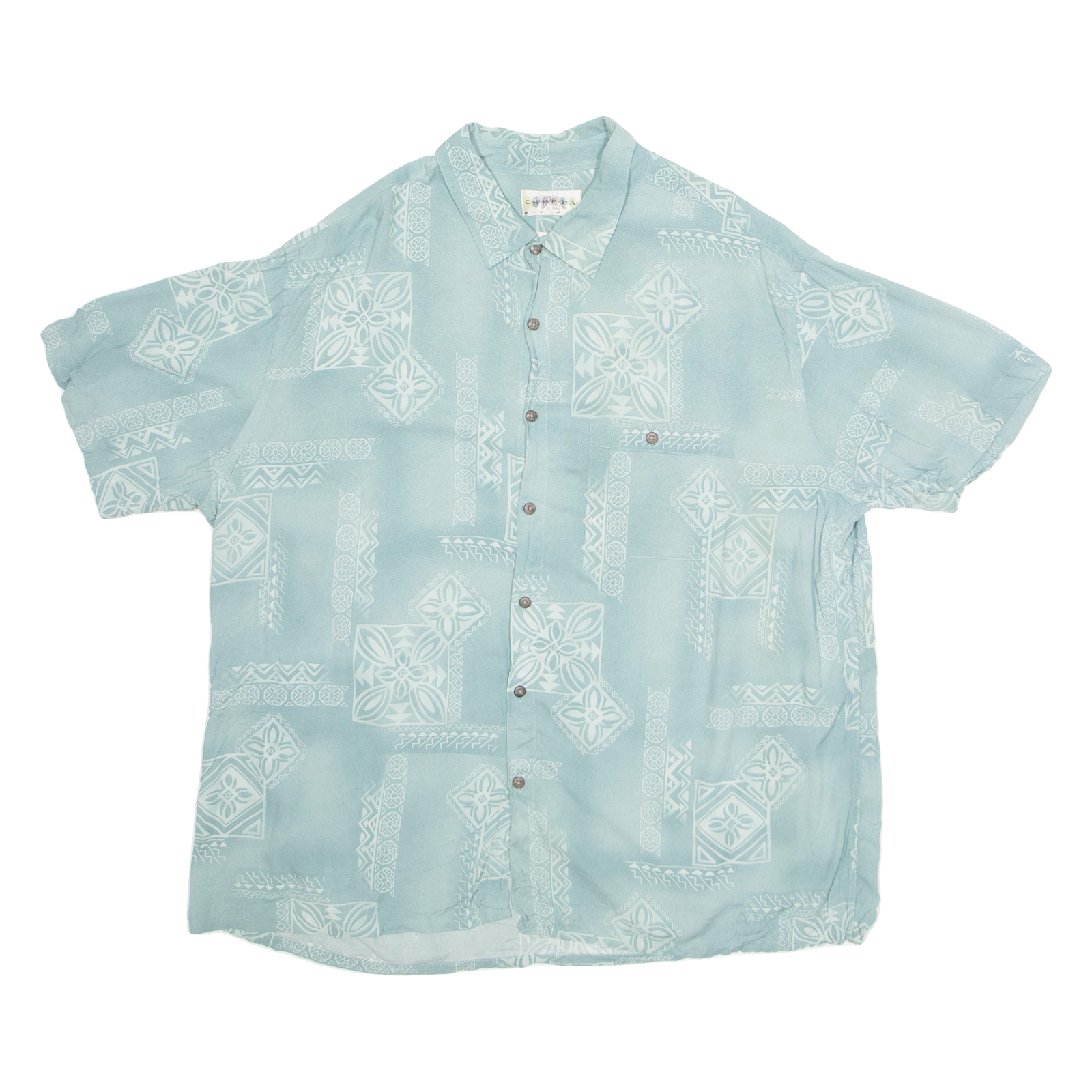 CAMPIA Mens Shirt Blue Crazy Pattern XL Refurbished - N/A refurbished available on Cerqular