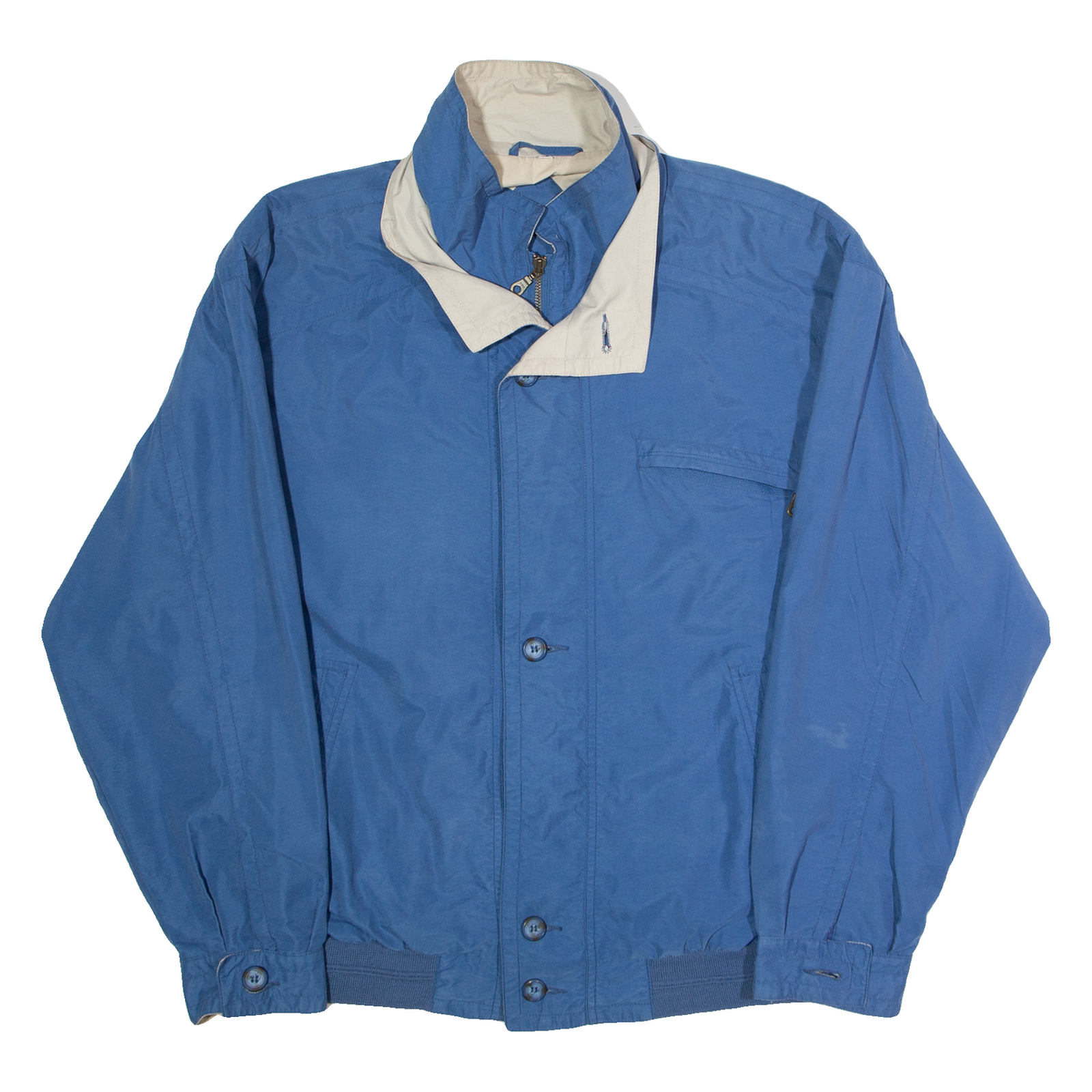 FIRST CLASS Mens Bomber Jacket Blue 90s L Refurbished - N/A refurbished available on Cerqular