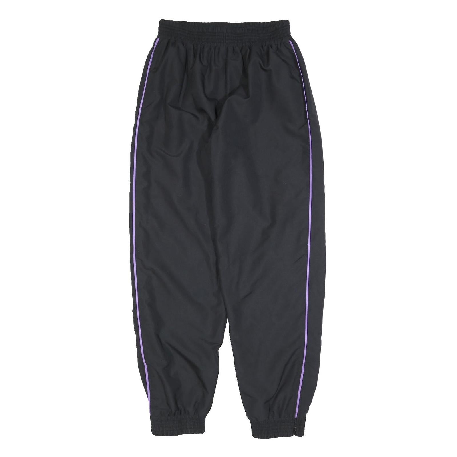 Womens Joggers Black & Purple L W30 L32 Slim Tapered Comfort Soft Waistband Refurbished - N/A refurbished available on Cerqular