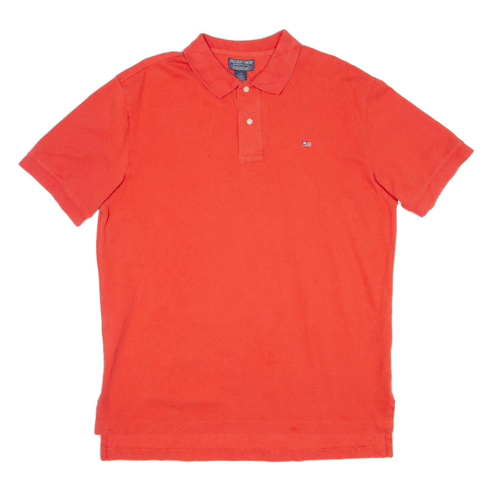 RALPH LAUREN POLO JEANS COMPANY Mens Polo Shirt Red L Refurbished - N/A refurbished available on Cerqular