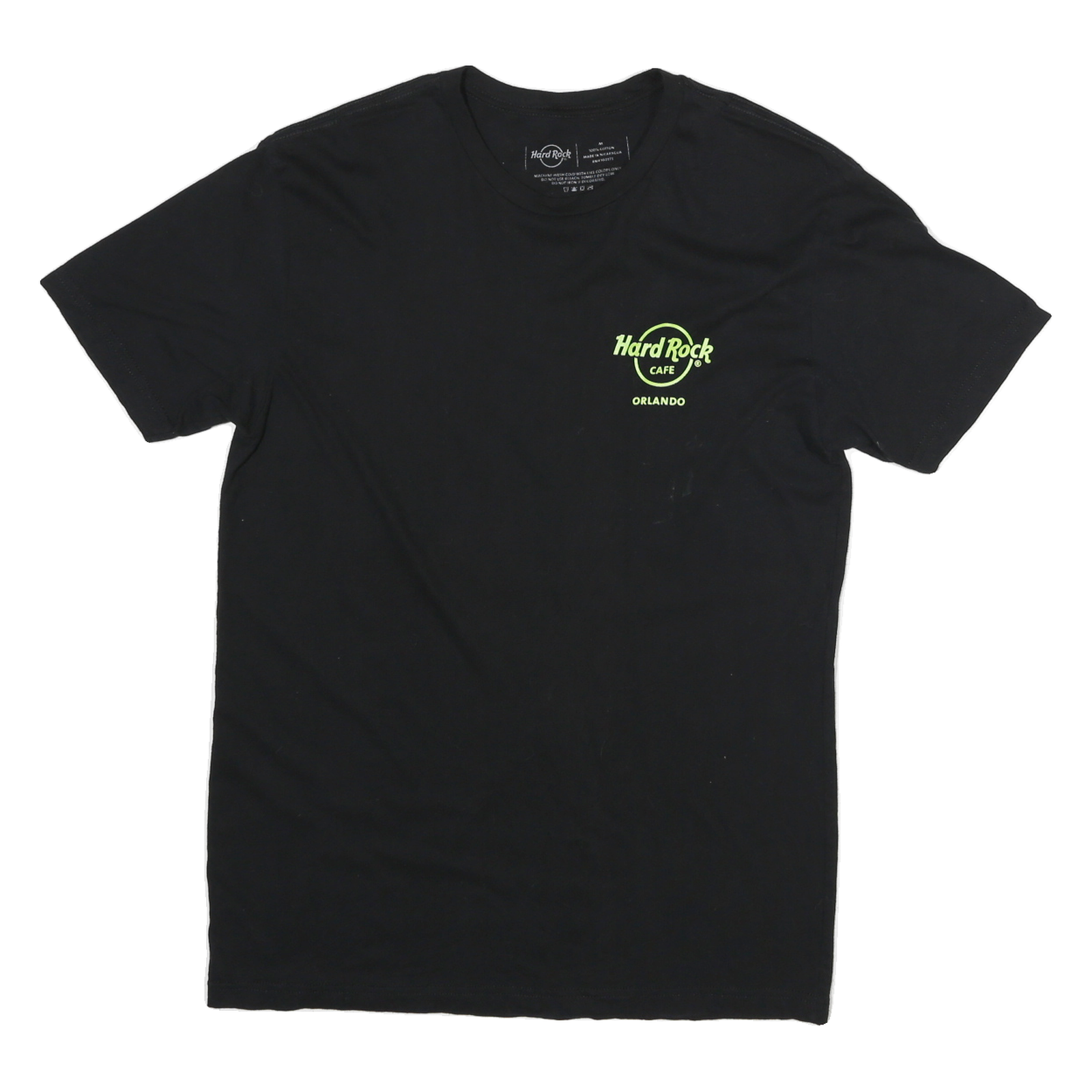 HARD ROCK CAFE Mens Black Graphic T-Shirt M Short Sleeve Crew Neck 2024 Orlando Refurbished - N/A refurbished available on Cerqular