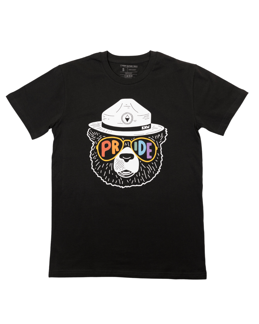 Pride Bear Unisex Tee | Coal | Size: S Refurbished - Keep Nature Wild refurbished available on Cerqular