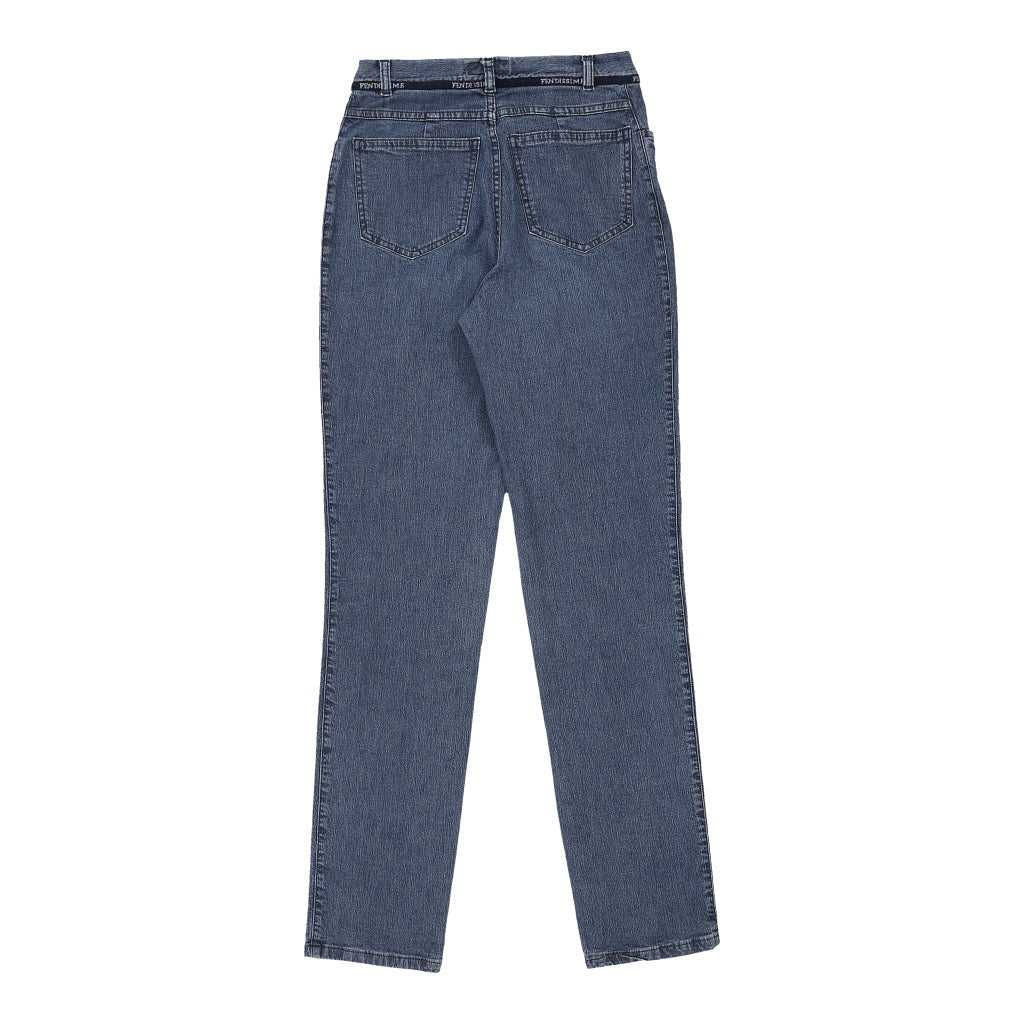 Fendissime Jeans - 26W UK 6 Blue Cotton Refurbished - Thrifted (note: this is a term often used to describe second- refurbished available on Cerqular