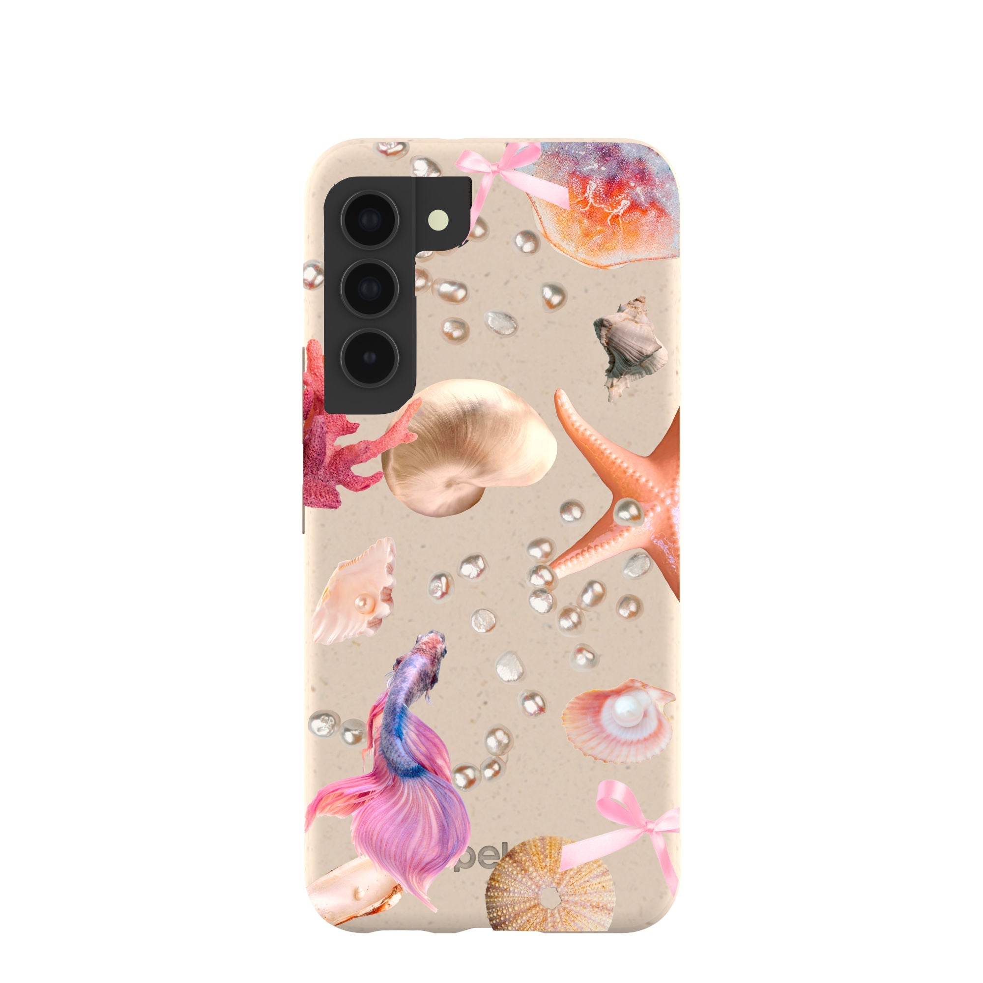 Seashell Aqua Dreams Samsung Galaxy S22 Case Refurbished - Pela Case refurbished available on Cerqular