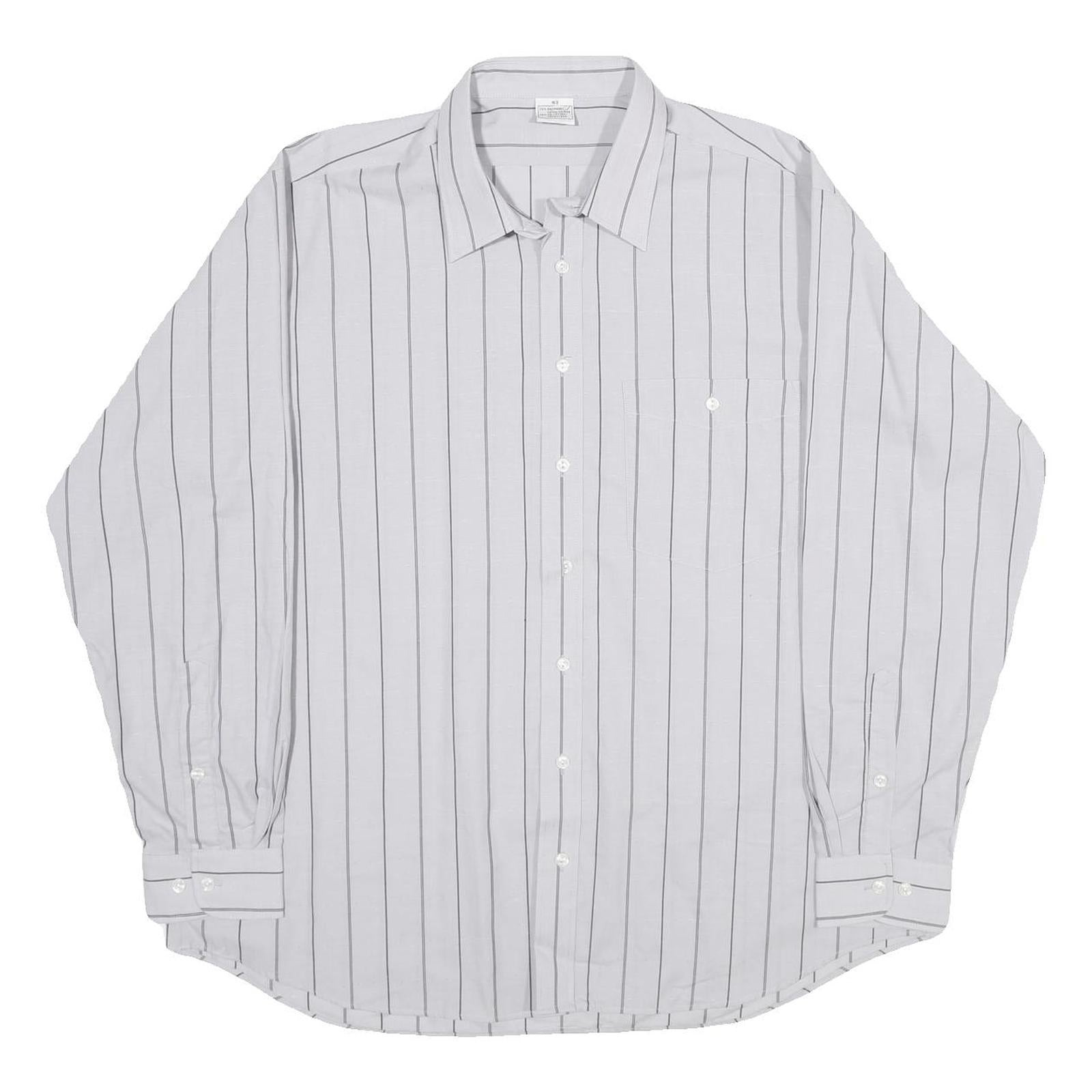 Buy Mens White & Black Striped Casual Shirt 2XL Cotton Blend Classic Comfort Refurbished - $19.49 Mens White & Black Striped Casual Shirt 2XL Cotton Blend Classic Comfort Refurbished - N/A refurbished available on Cerqular