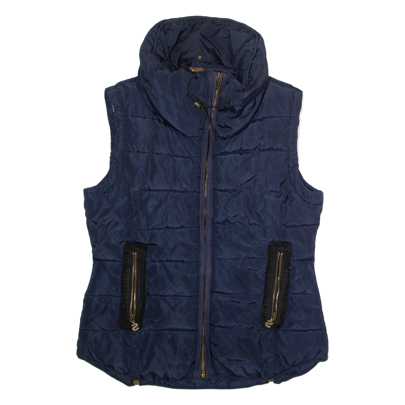 DESIGUAL Womens Puffer Jacket Blue UK 10 Refurbished - N/A refurbished available on Cerqular