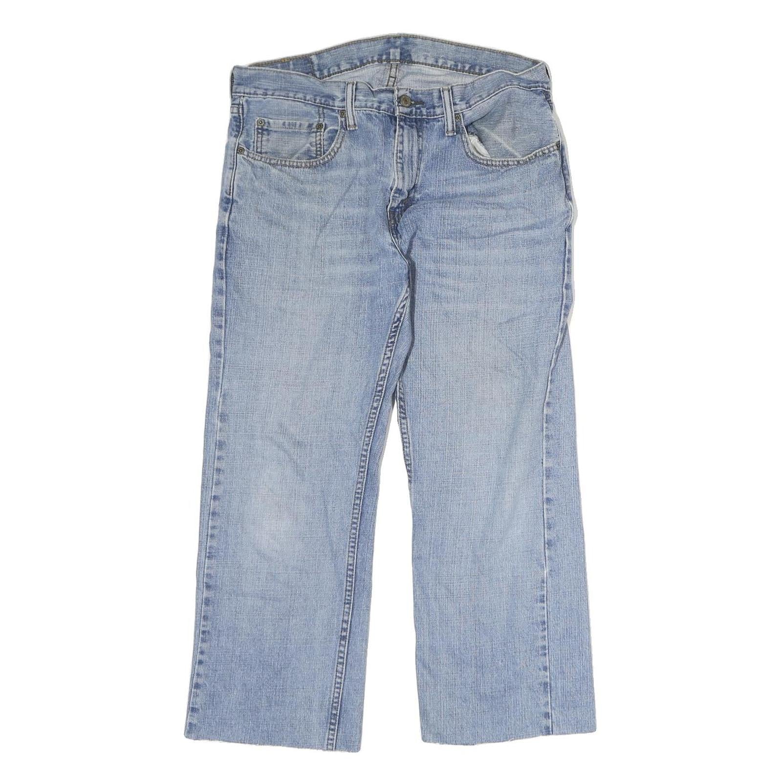 LEVI'S 559 Mens Jeans Blue Regular Straight Denim Light W32 L28 Classic Cotton Refurbished - N/A refurbished available on Cerqular