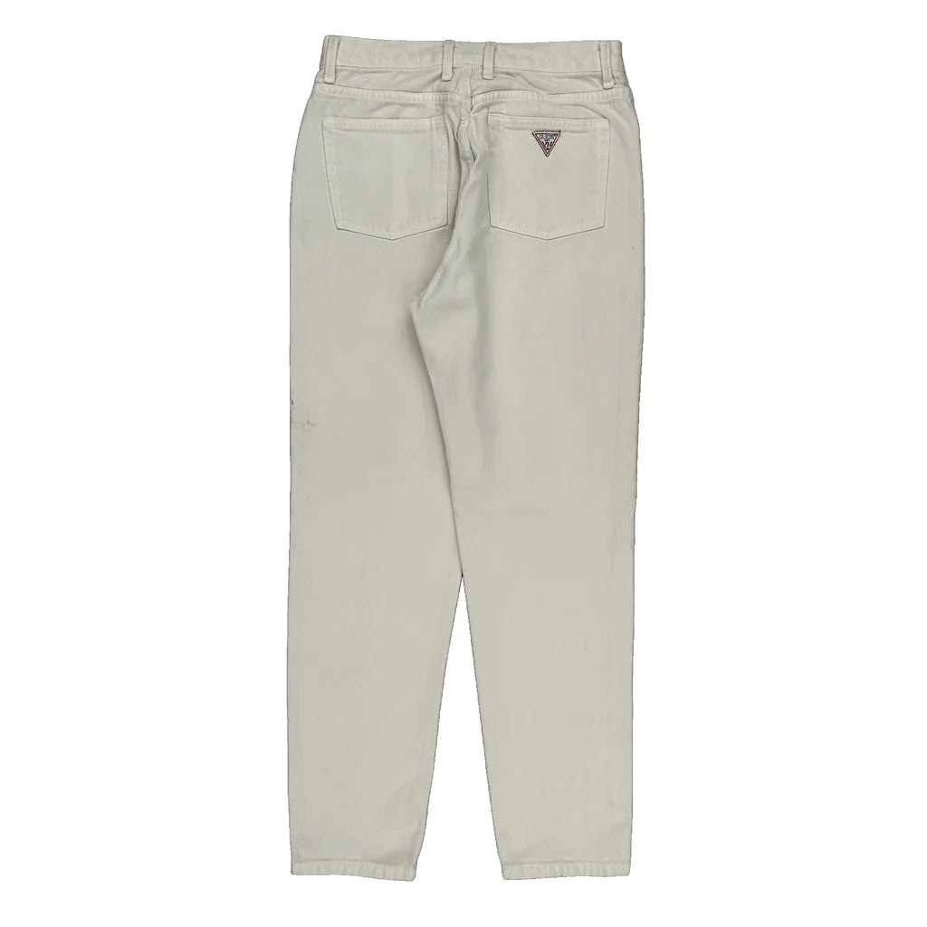 Guess Jeans - 28W UK 8 Cream Cotton Refurbished - Thrifted (note: this is a term often used to describe second- refurbished available on Cerqular