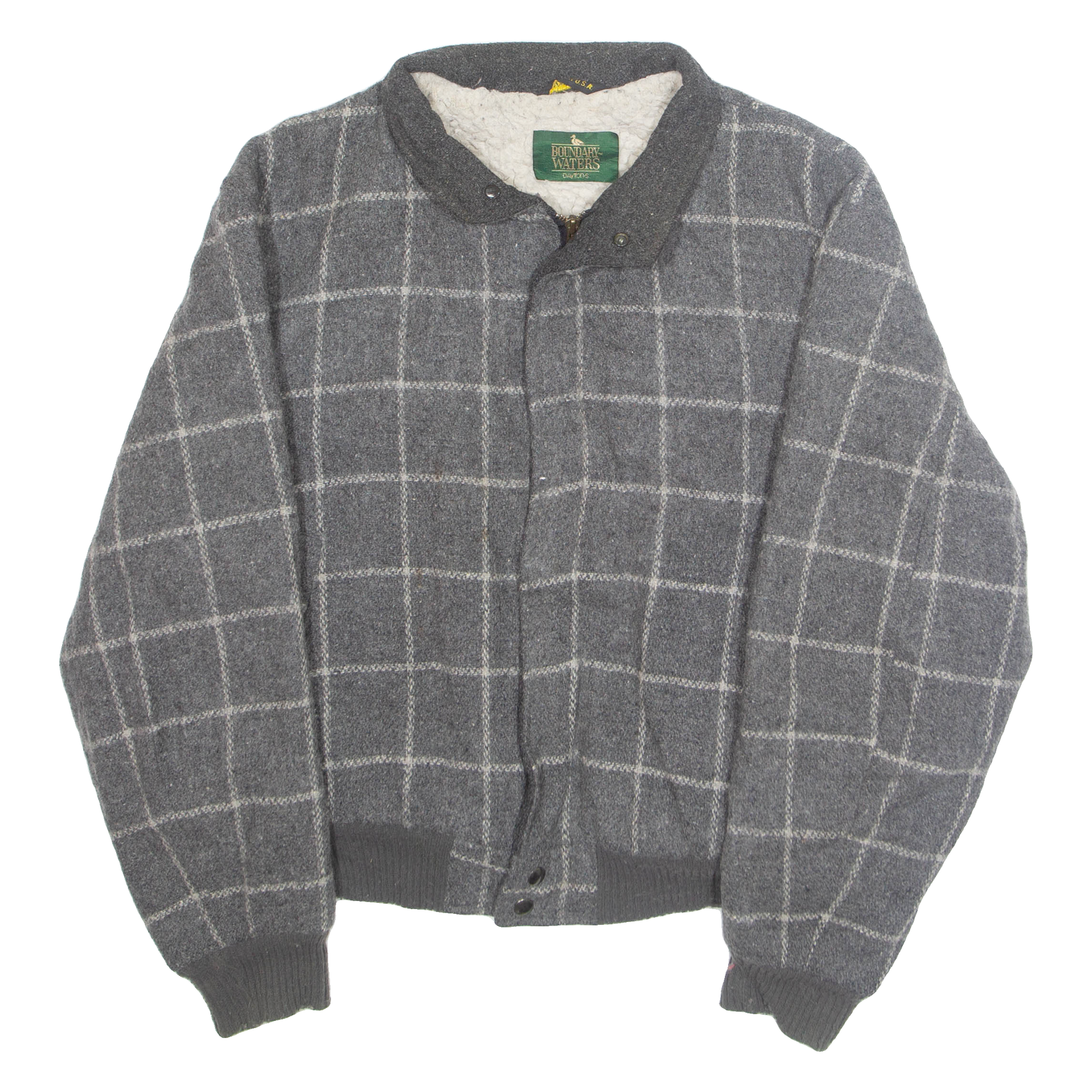 Buy BOUNDARY WATERS Mens Lumberjack Jacket Grey Wool Check M Refurbished - $36.39 BOUNDARY WATERS Mens Lumberjack Jacket Grey Wool Check M Refurbished - N/A refurbished available on Cerqular