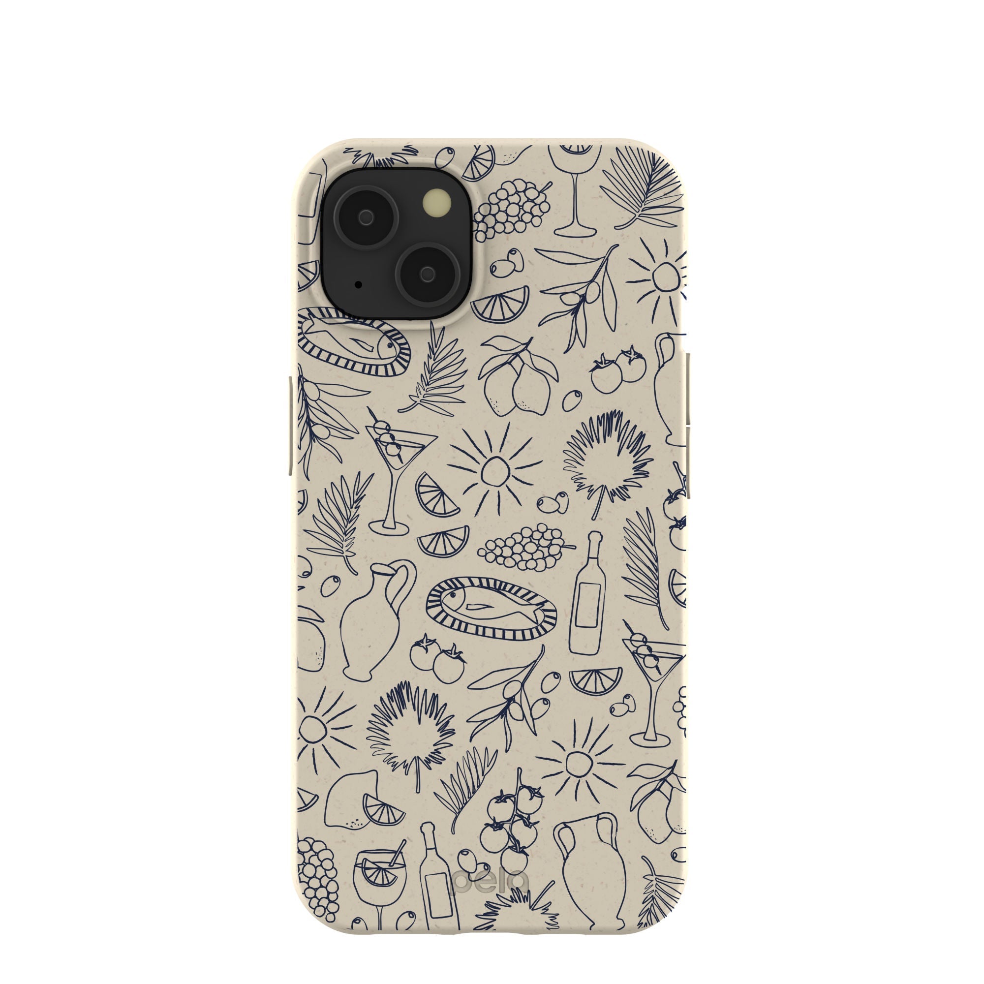 London Fog Mediterranean Moments iPhone 13 Case Refurbished - Pela Case refurbished available on Cerqular