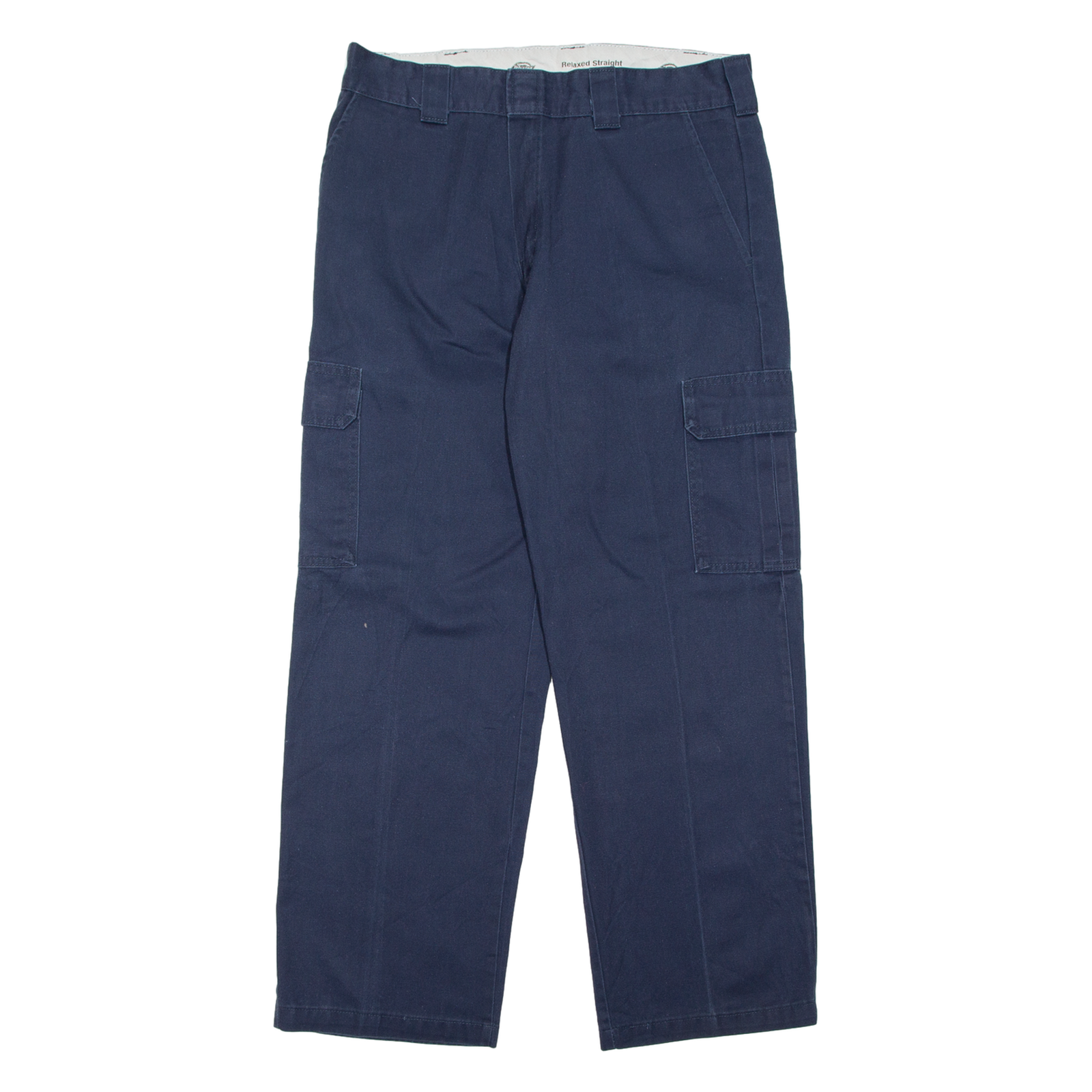 DICKIES Cargo Mens Trousers Blue Relaxed Straight W36 L32 Refurbished - N/A refurbished available on Cerqular