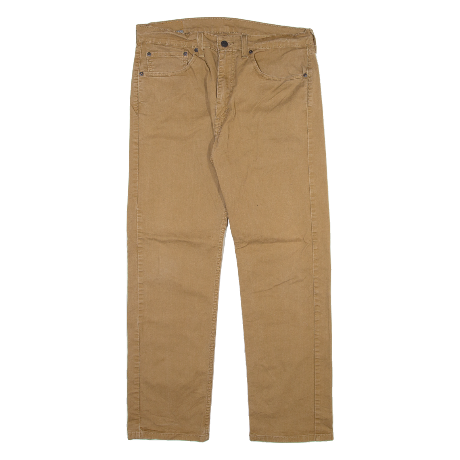 LEVI'S 505 Mens Trousers Beige Regular Straight W32 L28 Refurbished - N/A refurbished available on Cerqular