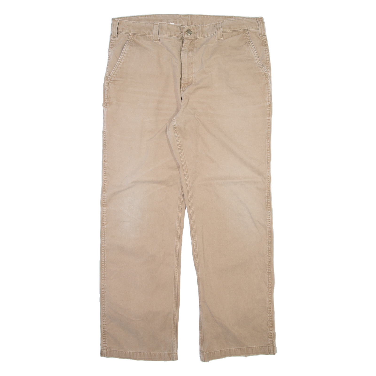 CARHARTT Mens Trousers Beige Regular Straight W38 L31 Refurbished - N/A refurbished available on Cerqular