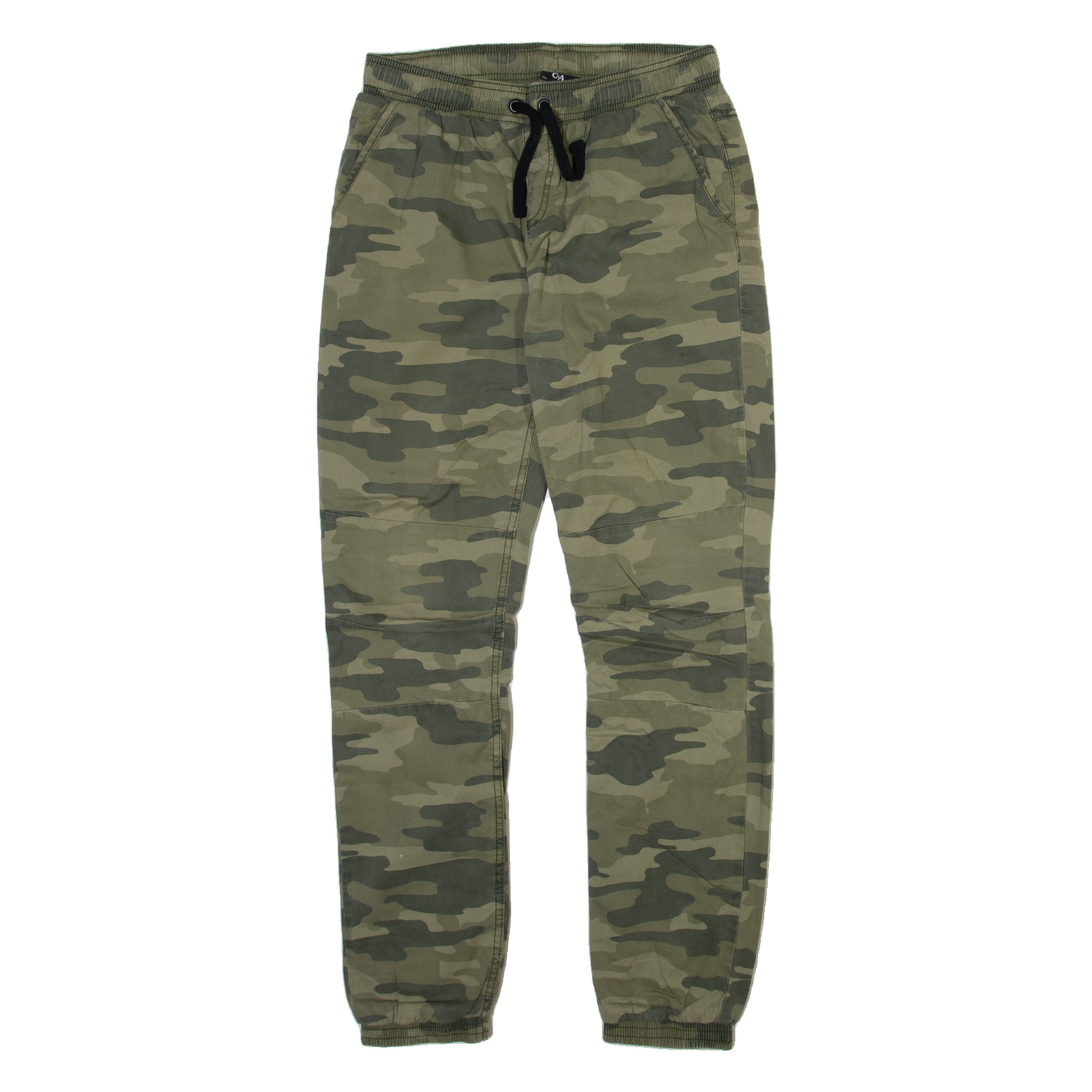 C&A Camo Jogger Style Mens Trousers Green Regular Tapered W28 L29 Refurbished - N/A refurbished available on Cerqular
