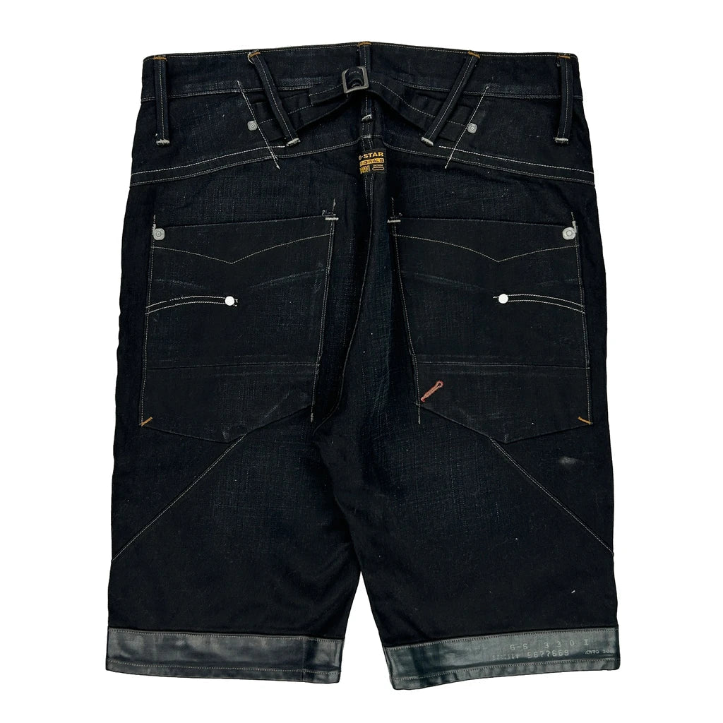G-Star Denim Shorts - 33W 11L Black Denim Refurbished - Thrifted (note: this is a term often used to describe second- refurbished available on Cerqular