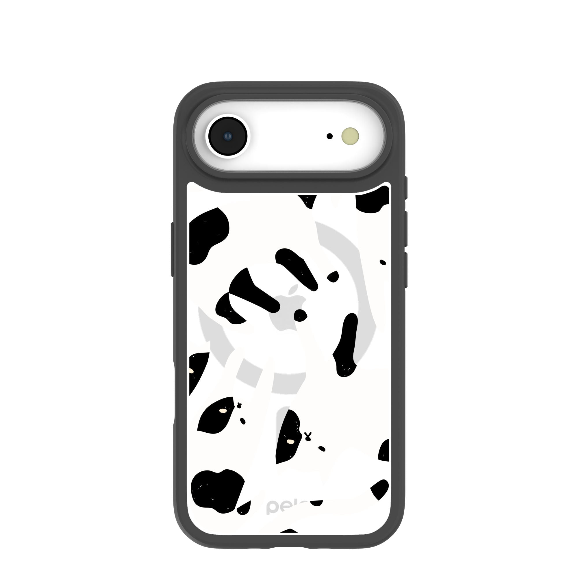 Clear Cat Cow iPhone Air Case With Noir Ridge (MagSafe included) Refurbished - Pela Case refurbished available on Cerqular