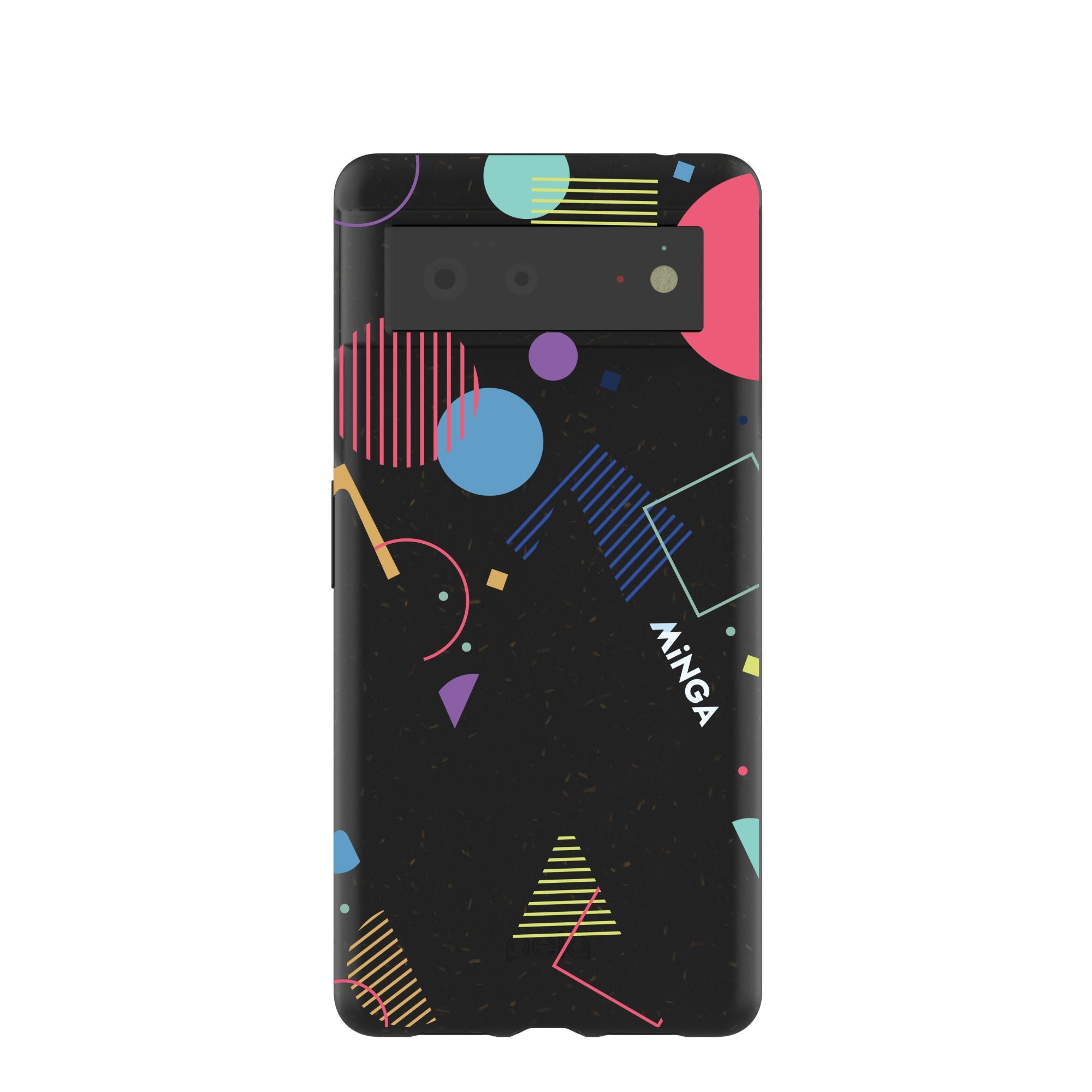 Black Minga Party Google Pixel 6 Case Refurbished - Pela Case refurbished available on Cerqular