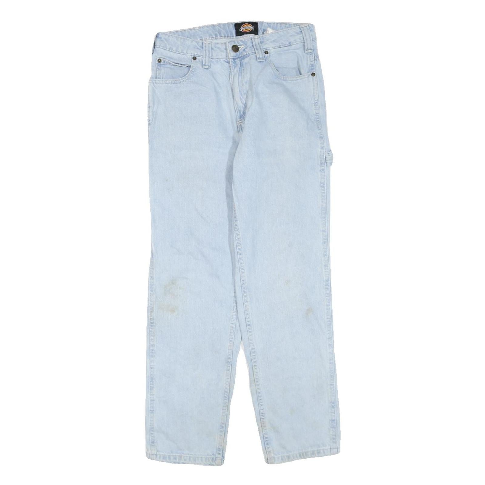 DICKIES Womens Regular Light Blue Denim Jeans W28 L28 Workwear Style Zip Closure Refurbished - N/A refurbished available on Cerqular
