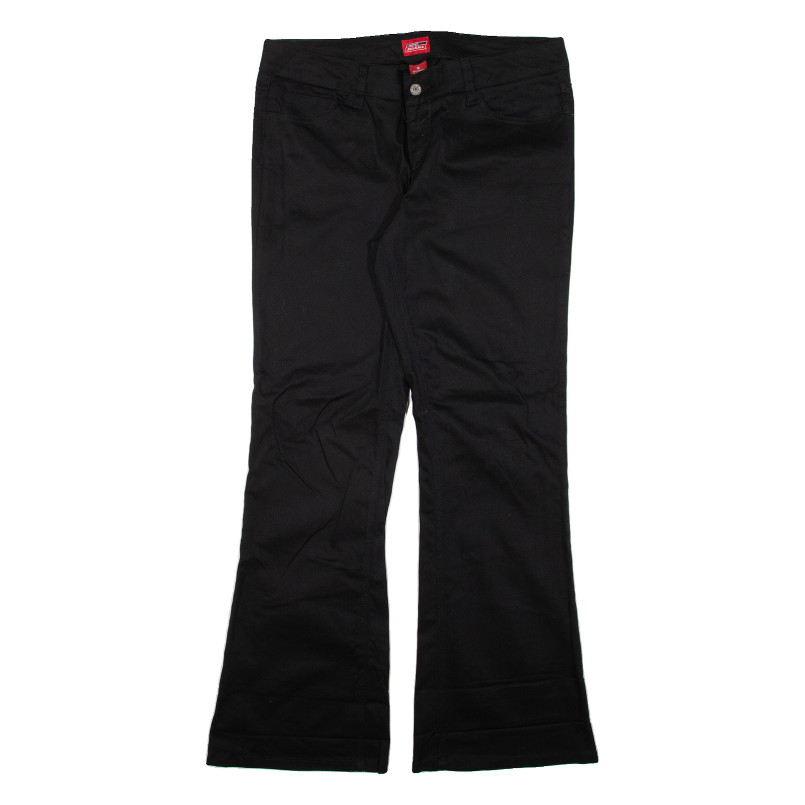 DICKIES Womens Trousers Black Slim Bootcut W34 L31 Refurbished - N/A refurbished available on Cerqular