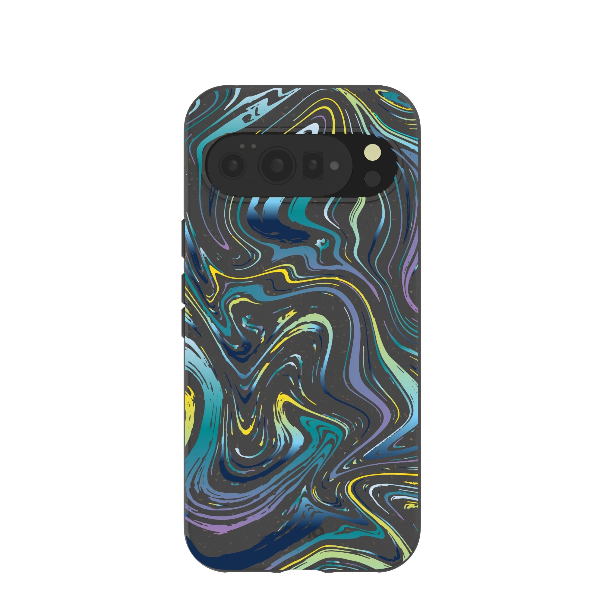 Black Space Waves Google Pixel 10 Pro XL Case | PixelSnap Compatibility: Without PixelSnap Refurbished - Pela Case refurbished available on Cerqular