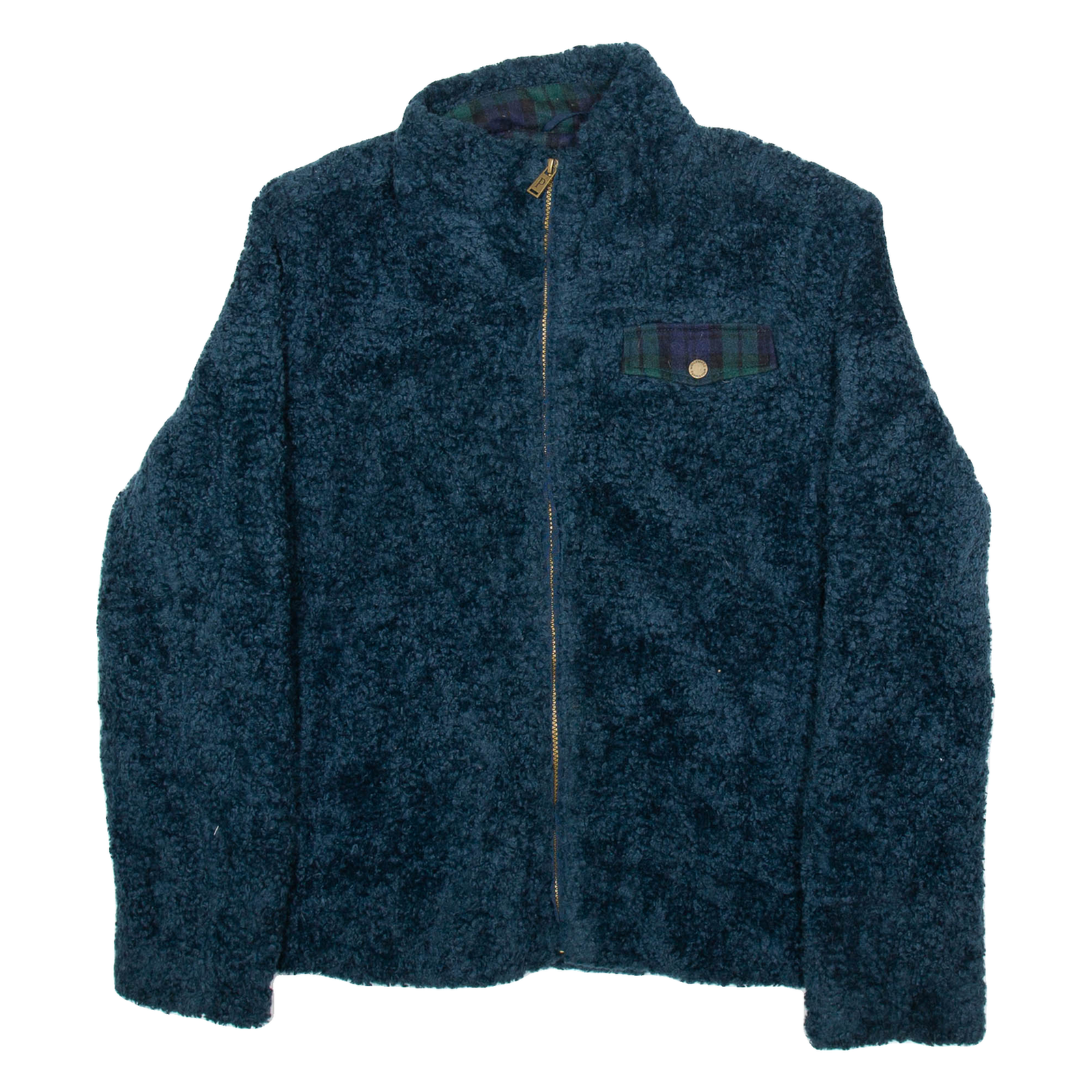 PENDLETON Womens Fleece Coat Blue Wool XL Refurbished - N/A refurbished available on Cerqular