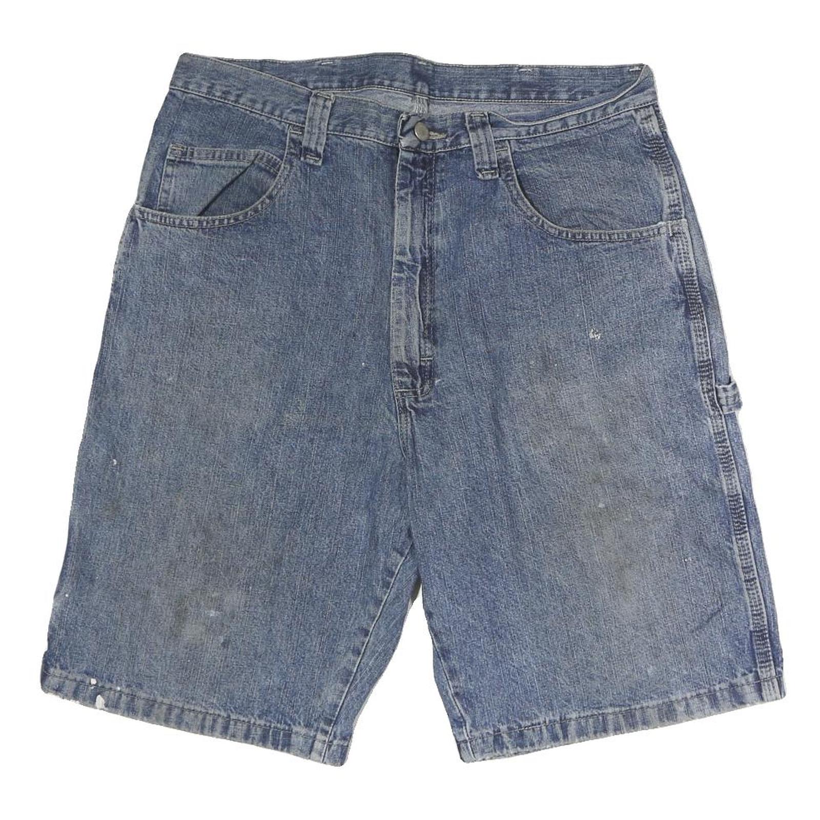 WRANGLER Mens Denim Blue Casual Shorts M W32 Workwear Cotton Refurbished - N/A refurbished available on Cerqular