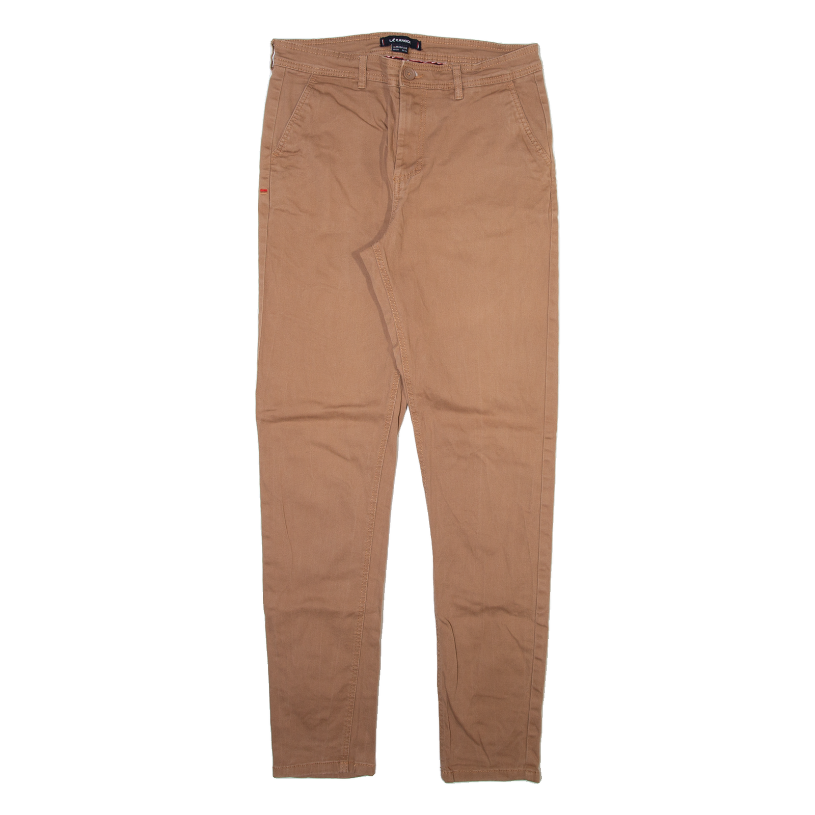 KANGOL Mens Trousers Brown Slim Straight W30 L30 Refurbished - N/A refurbished available on Cerqular