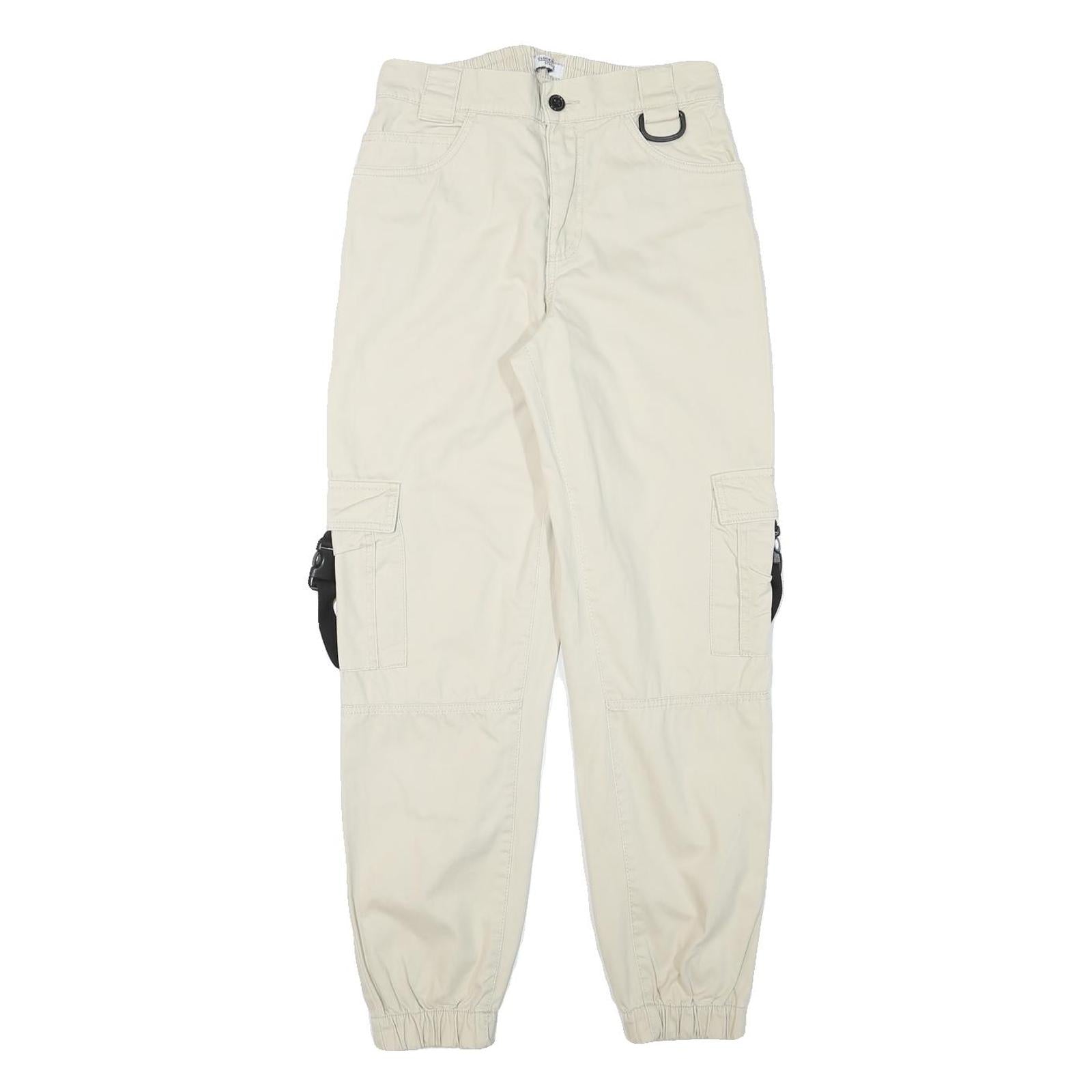 CLOCKHOUSE Mens Cotton Blend Beige Relaxed Cargo Trousers W28 L29 Utility Refurbished - N/A refurbished available on Cerqular