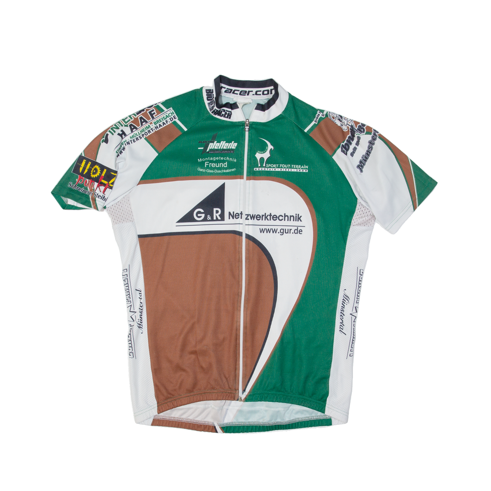 BIO RACER Cycling Full Zip Mens Jersey Green L Refurbished - N/A refurbished available on Cerqular