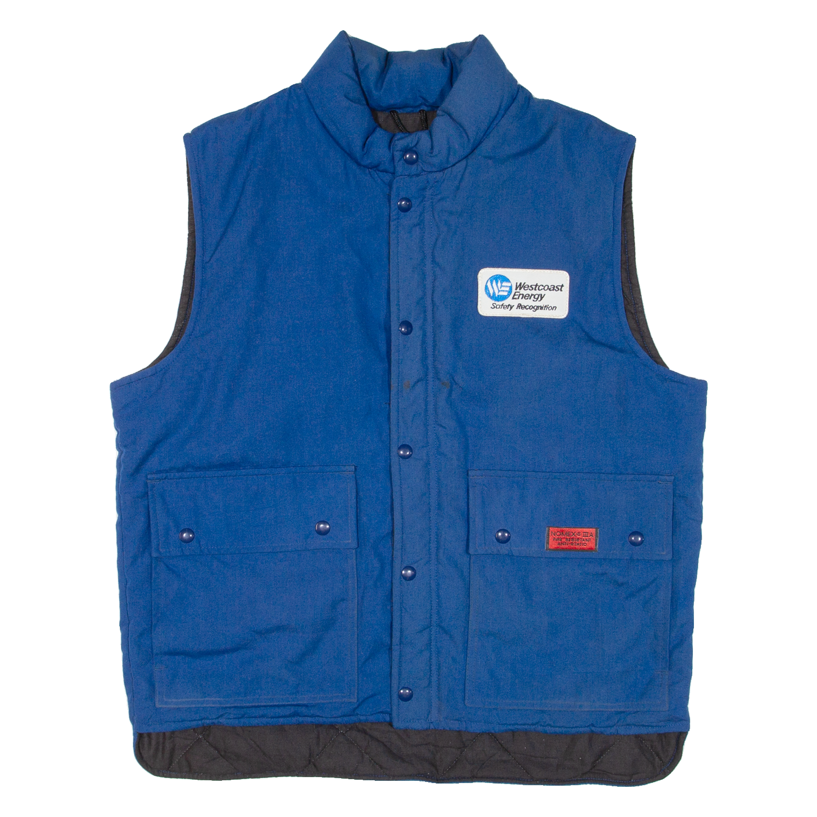 Quilted Lined Mens Workwear Gilet Blue L Refurbished - N/A refurbished available on Cerqular