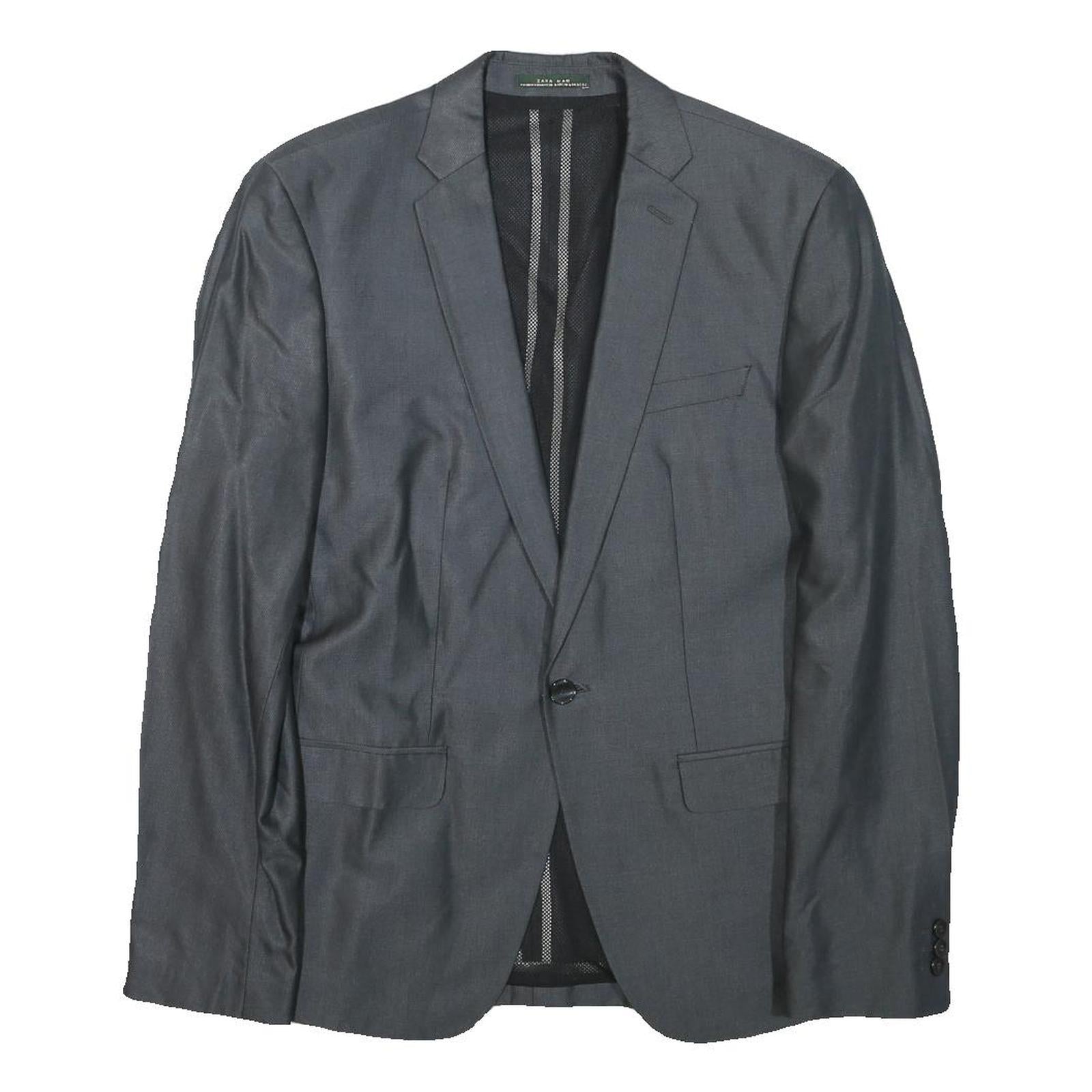 Buy ZARA MAN Mens Grey Slim S Jacket Cotton Blend Tailored Button Plain Classic Refurbished - $48.09 ZARA MAN Mens Grey Slim S Jacket Cotton Blend Tailored Button Plain Classic Refurbished - N/A refurbished available on Cerqular