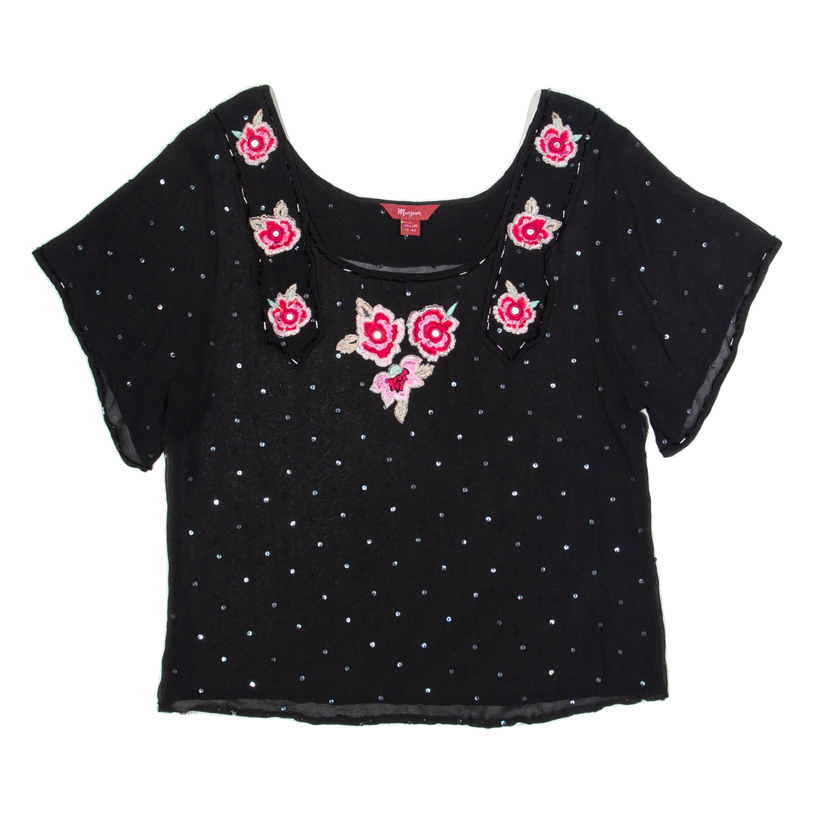 Buy MONSOON Sheer Womens Blouse Black UK 12 Refurbished - $23.39 MONSOON Sheer Womens Blouse Black UK 12 Refurbished - N/A refurbished available on Cerqular