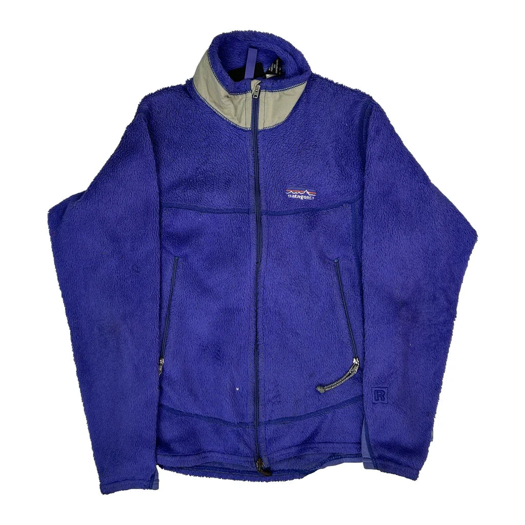 Made In USA Patagonia Fleece - Medium Blue Polyester Refurbished - Thrifted (note: this is a term often used to describe second- refurbished available on Cerqular