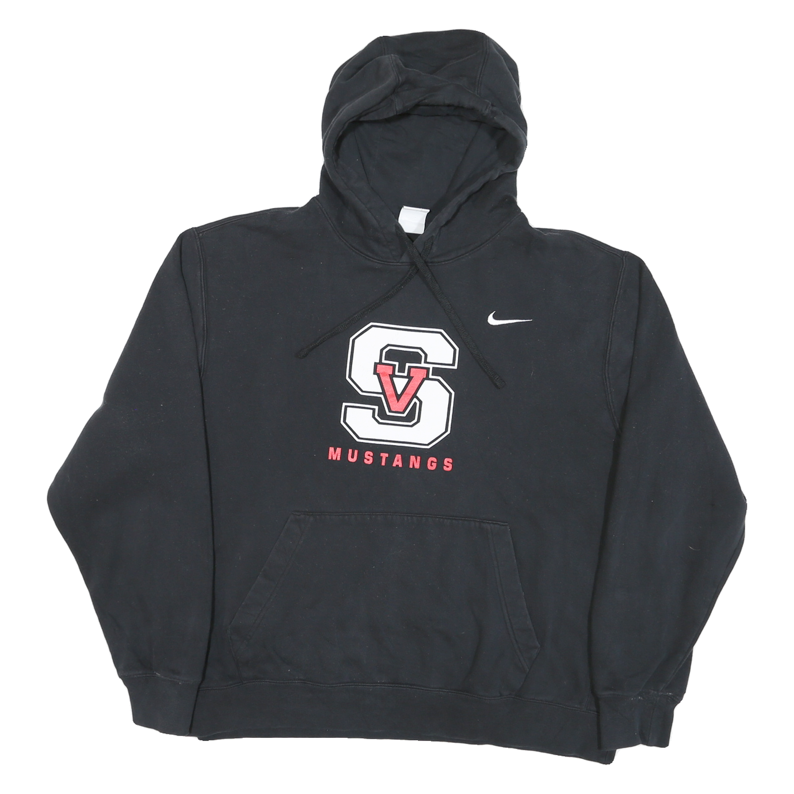 NIKE Mens Black SV Mustangs Pullover Hoodie XL Cotton Blend Casual Refurbished - N/A refurbished available on Cerqular