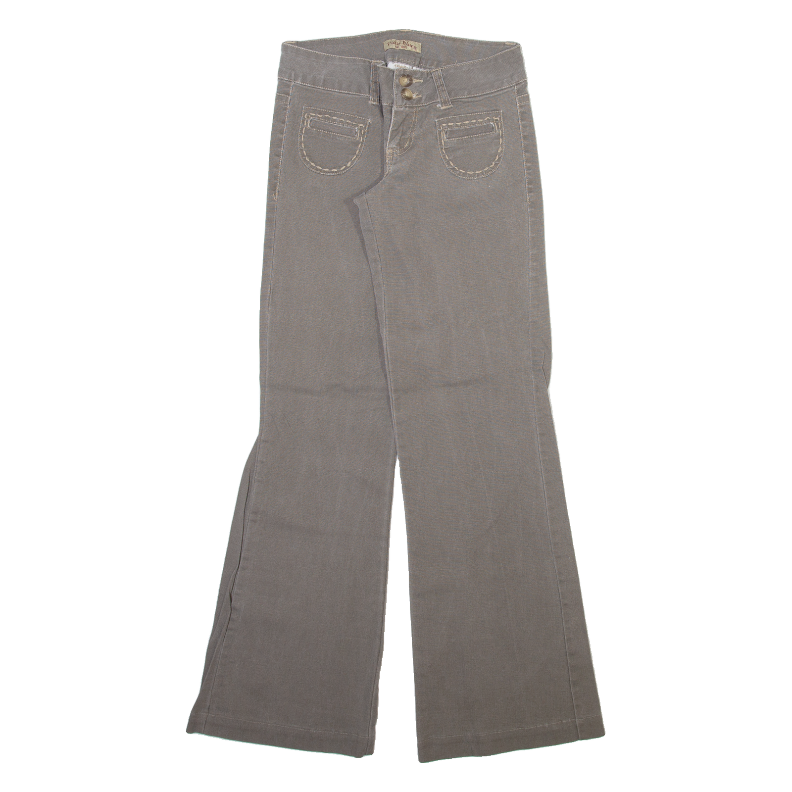 PARIS BLUES Womens Trousers Grey Slim Bootcut W26 L31 Refurbished - N/A refurbished available on Cerqular