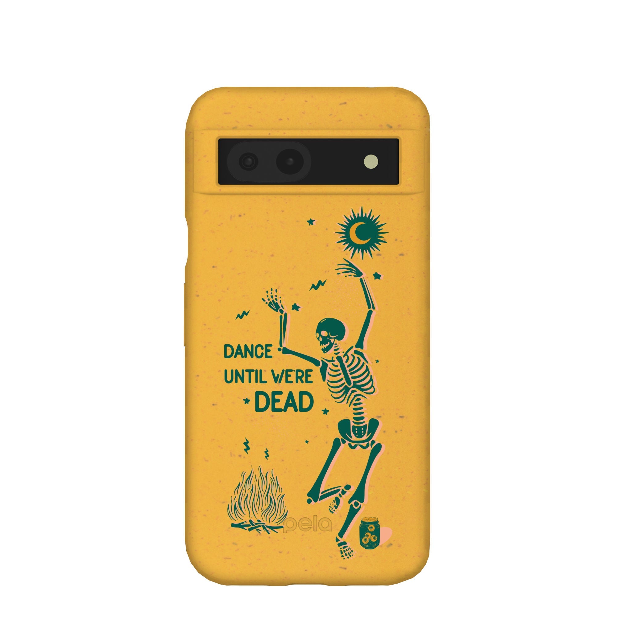 Honey Dancing Skeleton Google Pixel 8a Case Refurbished - Pela Case refurbished available on Cerqular