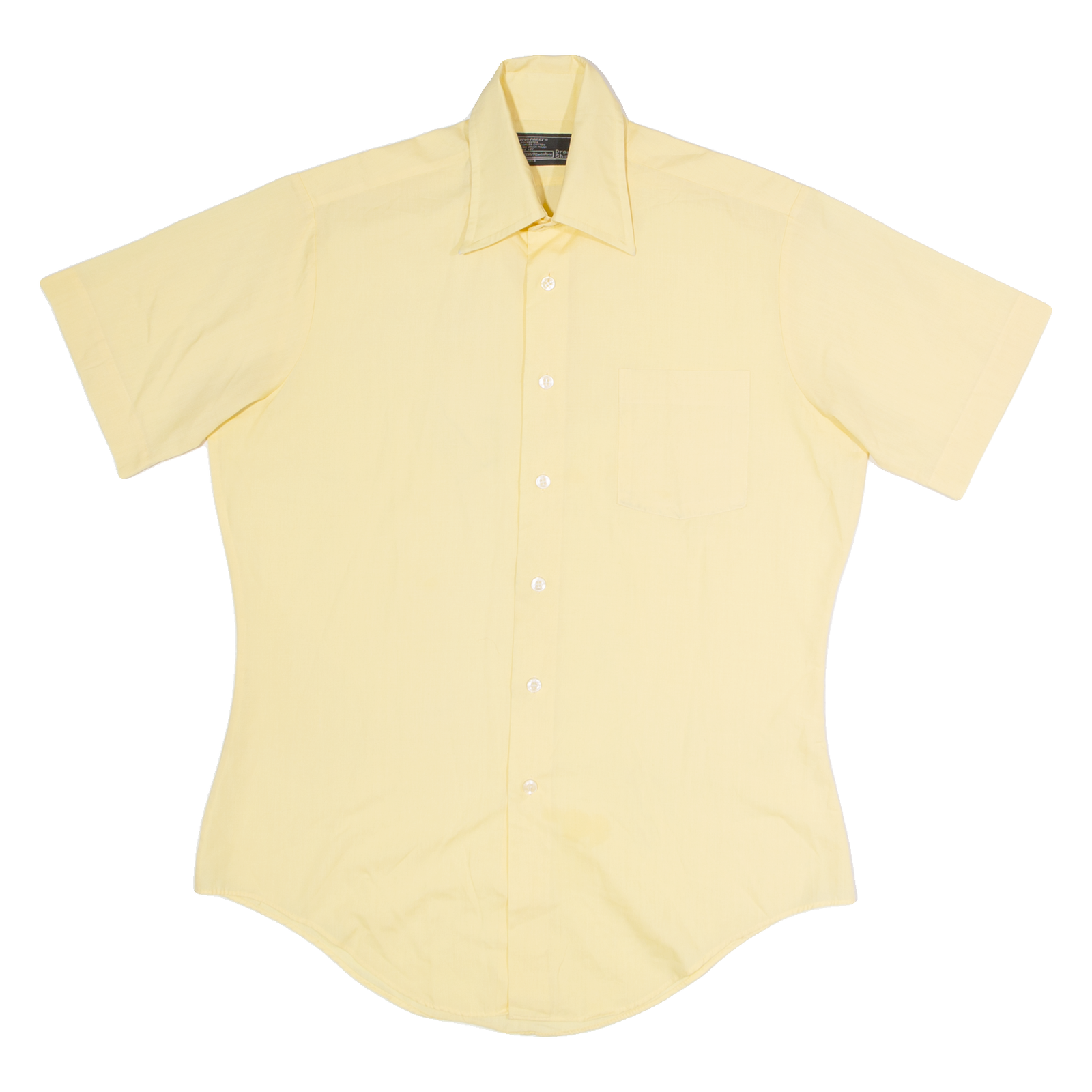 PERMA PREST Womens Plain Shirt Yellow M Refurbished - N/A refurbished available on Cerqular
