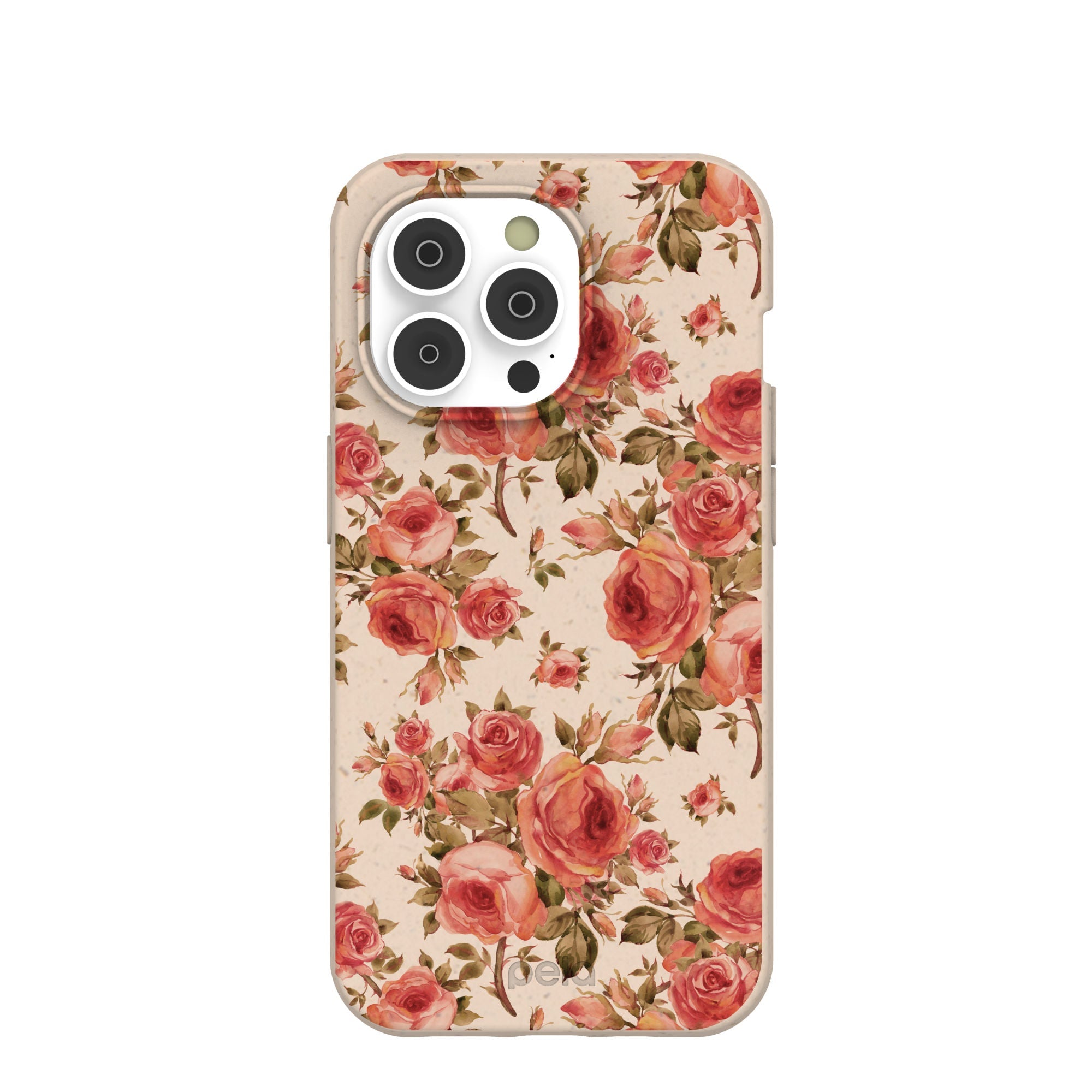 Seashell Rose Garden iPhone 14 Pro Case Refurbished - Pela Case refurbished available on Cerqular