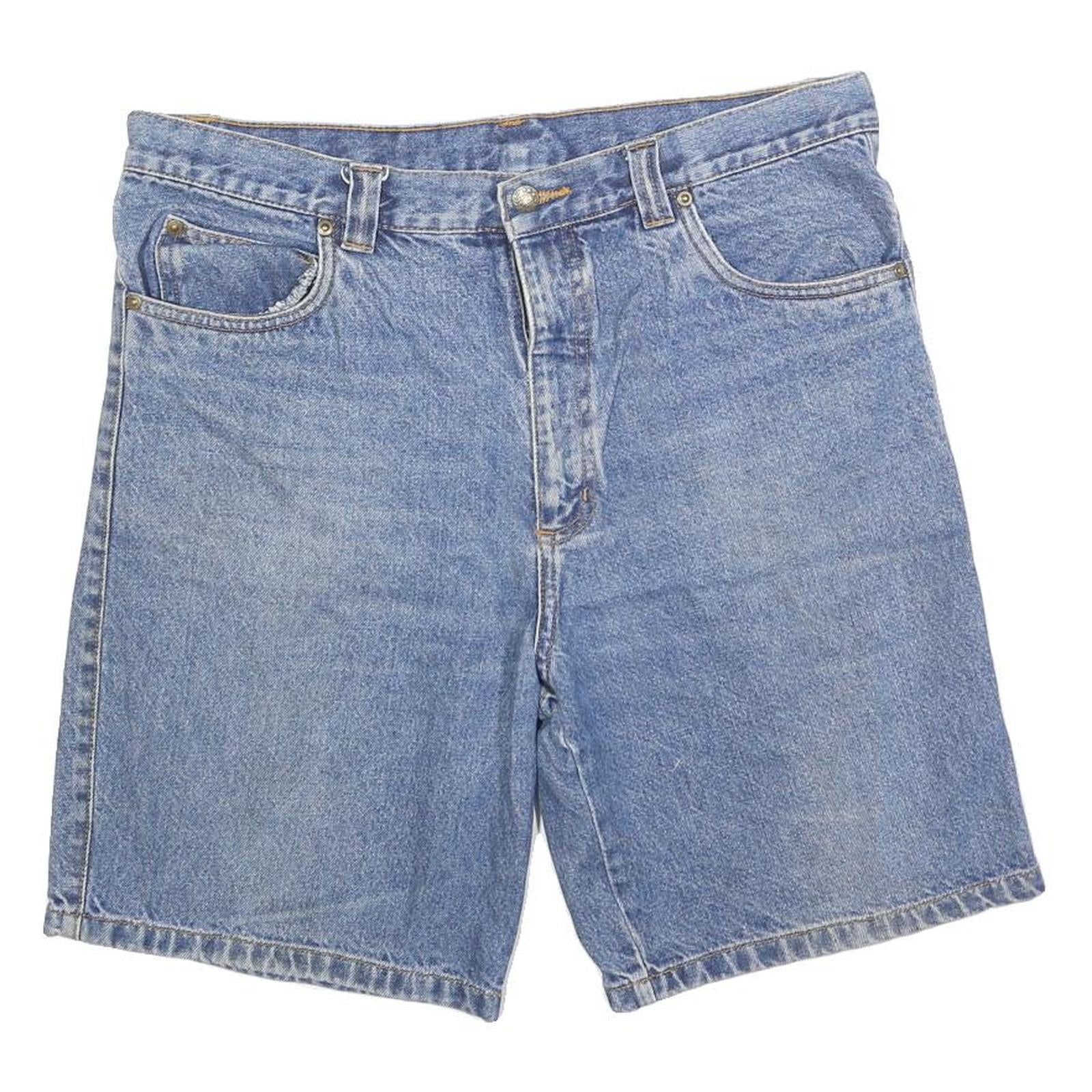 Mens Blue Denim Casual Shorts M W34 Classic Fit Cotton Blend Comfortable Refurbished - N/A refurbished available on Cerqular