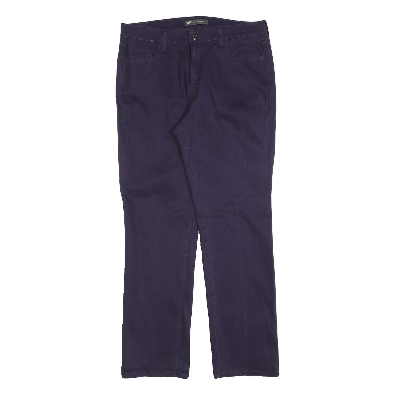 LEVI'S 505 Womens Jeans Blue Regular Straight Denim Medium W32 L32 Classic Fit Refurbished - N/A refurbished available on Cerqular