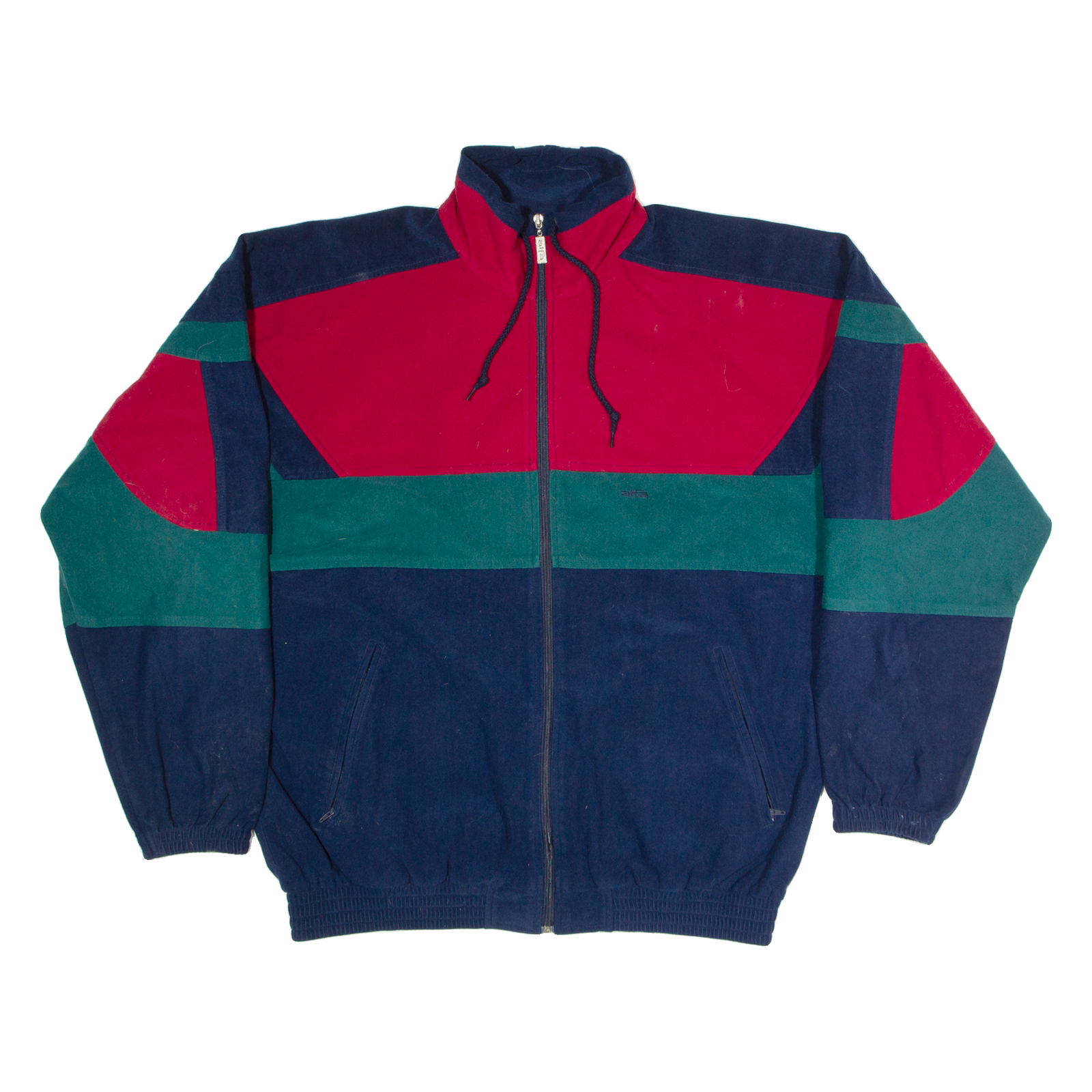 ALFA Mens Track Jacket Blue Colourblock XL Refurbished - N/A refurbished available on Cerqular