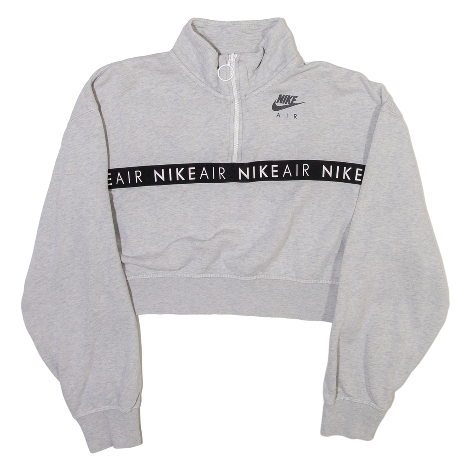 Buy NIKE Air Womens Sweatshirt Grey 1/4 Zip S Refurbished - $36.39 NIKE Air Womens Sweatshirt Grey 1/4 Zip S Refurbished - N/A refurbished available on Cerqular