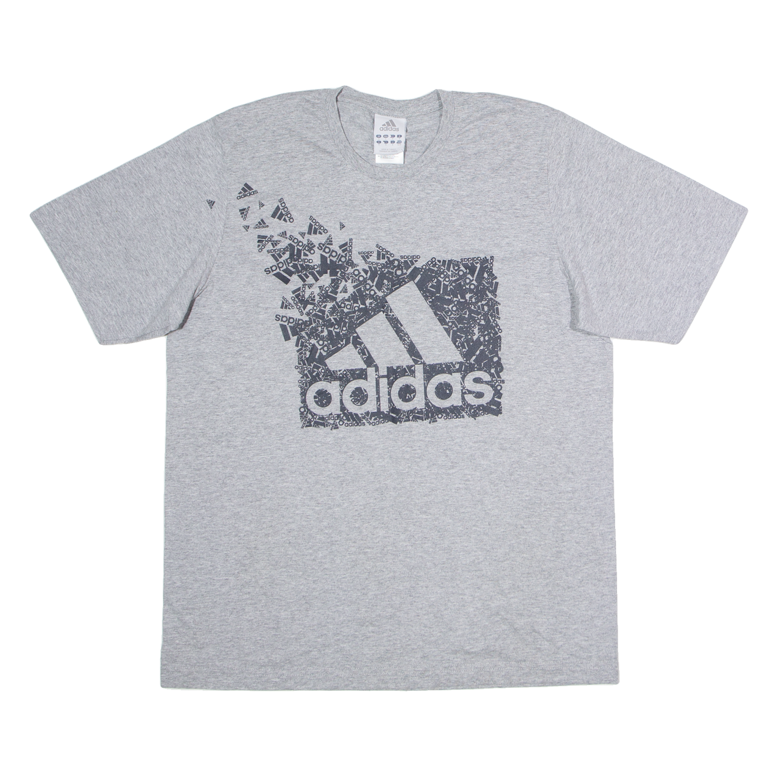 ADIDAS Mens T-Shirt Grey Crew Neck M Refurbished - N/A refurbished available on Cerqular