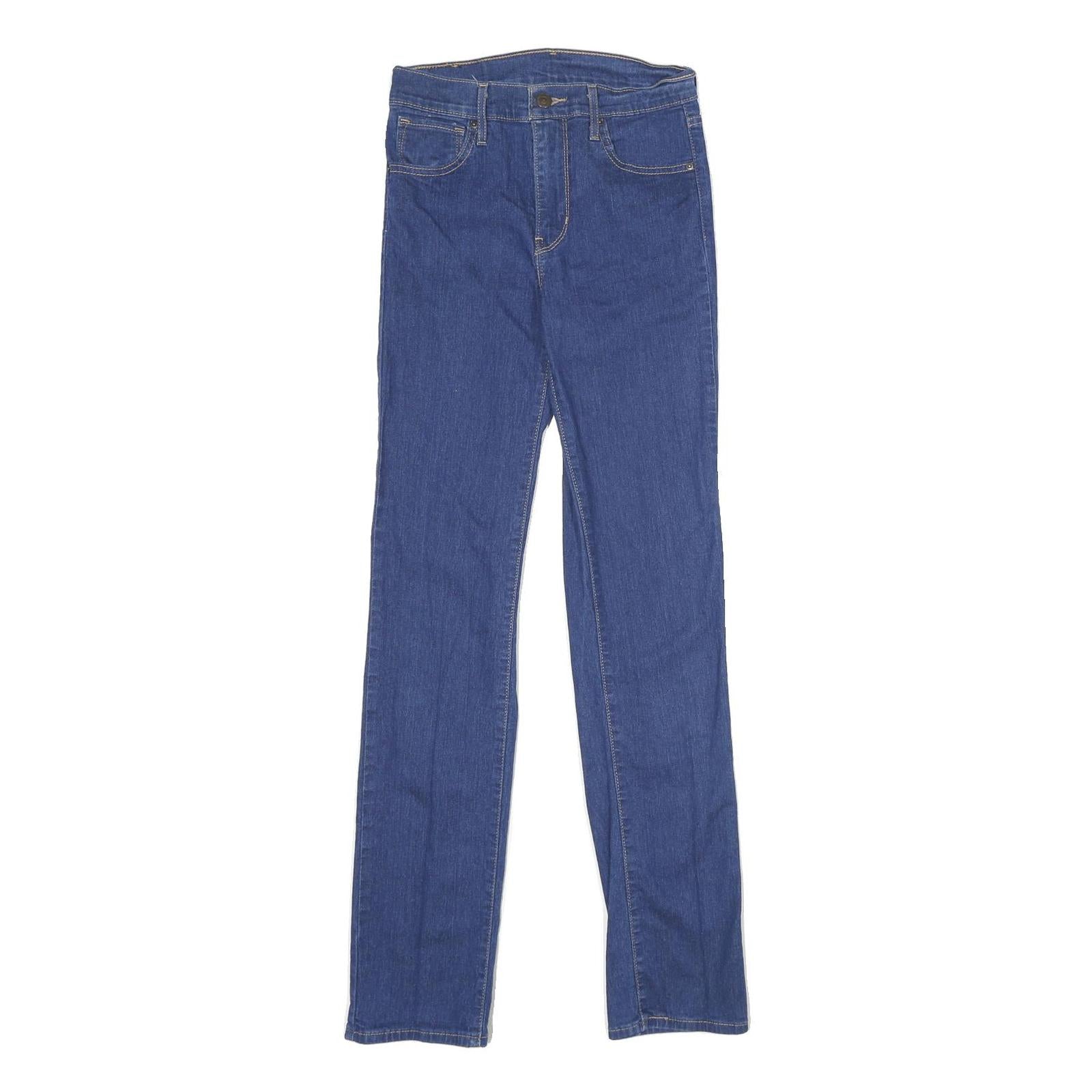 LEVI'S Womens Jeans Blue Regular Straight Denim Medium W26 L32 Classic Zip Refurbished - N/A refurbished available on Cerqular