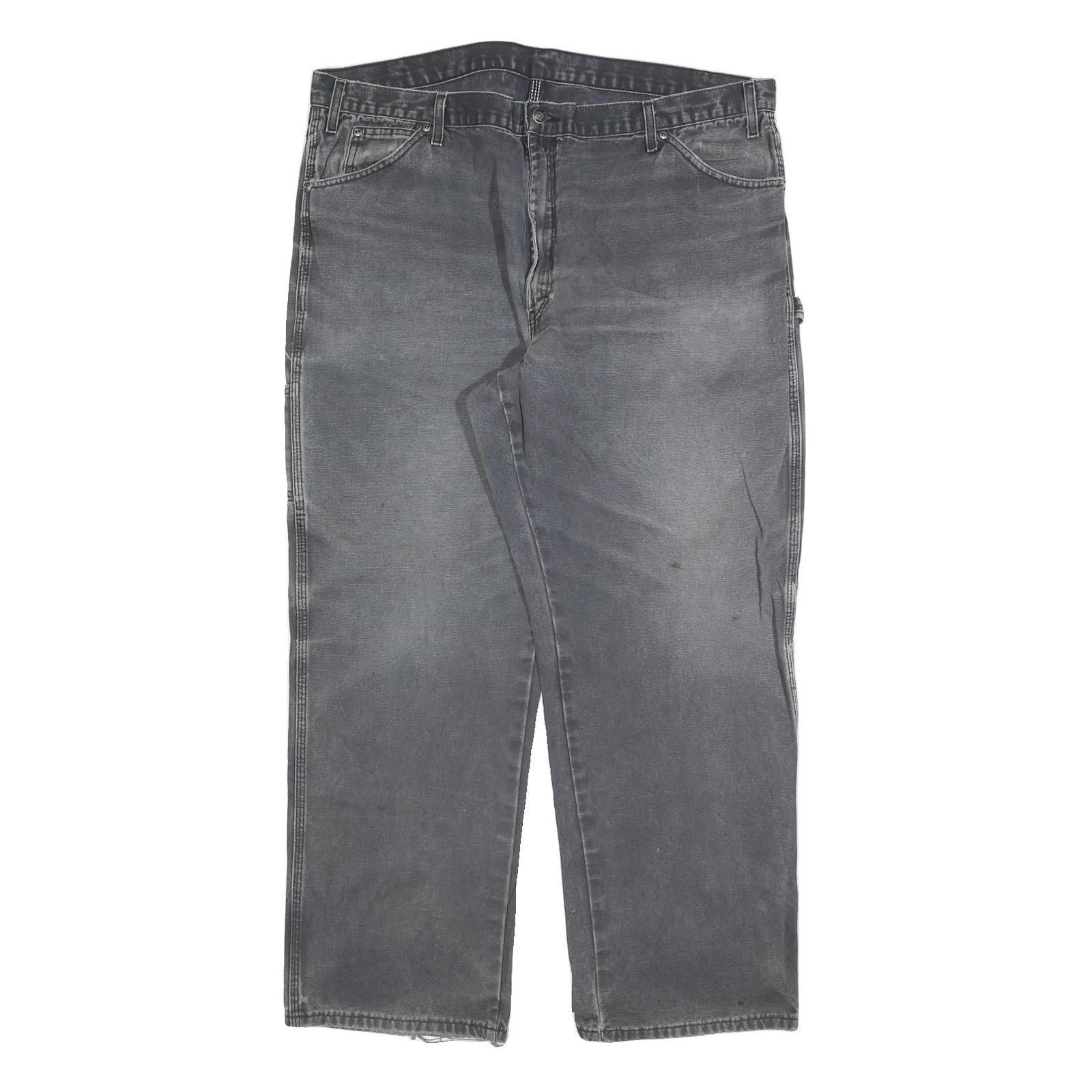 DICKIES Mens Regular Fit Work Jeans Blue Denim W40 L32 Utility Pocket Zip Refurbished - N/A refurbished available on Cerqular
