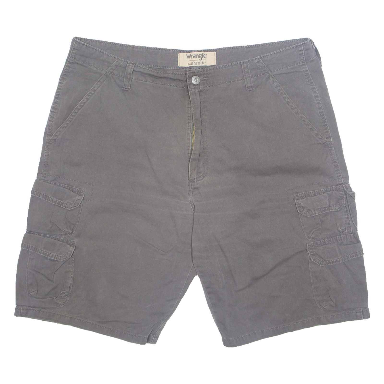 WRANGLER Mens Cargo Shorts Grey XL W38 Refurbished - N/A refurbished available on Cerqular