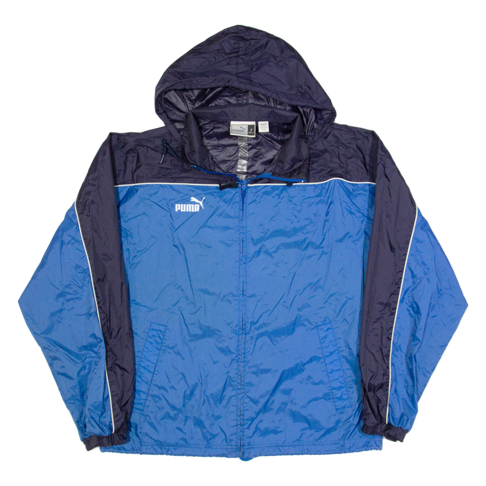 PUMA Mens Rain Jacket Blue Hooded S Refurbished - N/A refurbished available on Cerqular