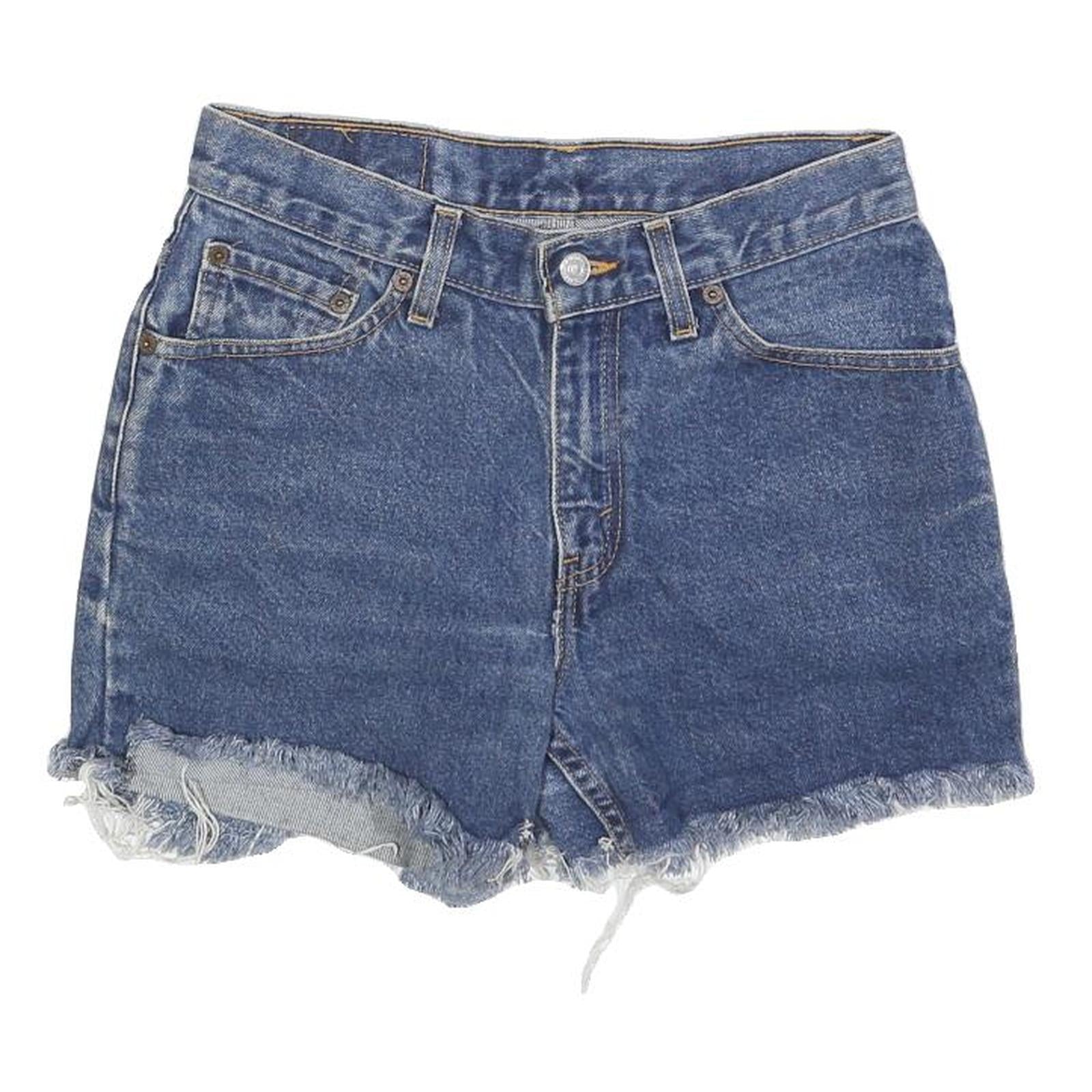 Buy LEVI'S Womens Denim Blue Cut-Off Shorts S W27 Raw Edge Frayed Hem Casual Refurbished - $22.09 LEVI'S Womens Denim Blue Cut-Off Shorts S W27 Raw Edge Frayed Hem Casual Refurbished - N/A refurbished available on Cerqular