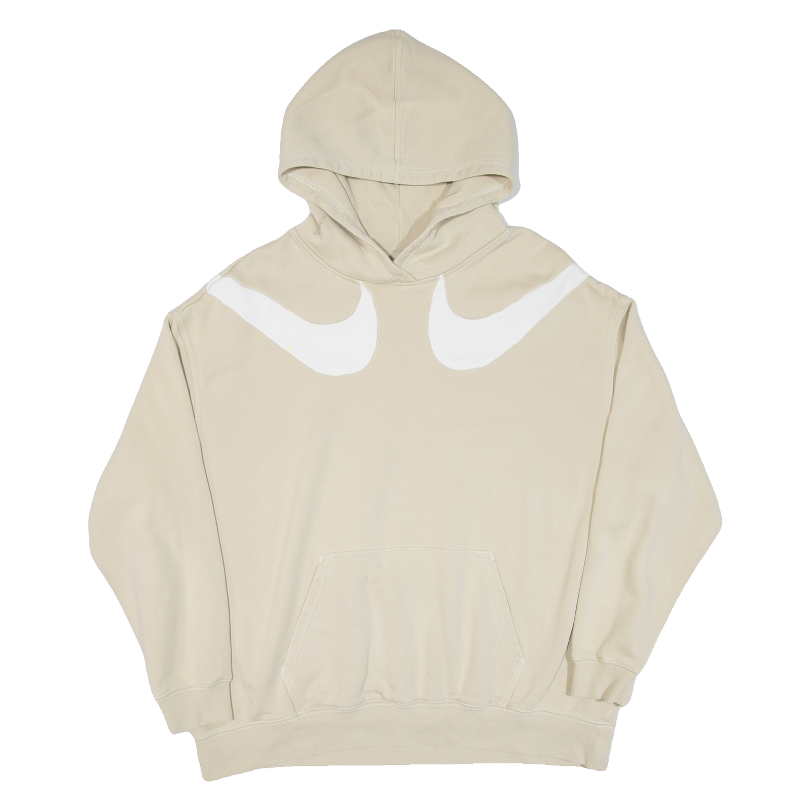 NIKE Womens Beige Hoodie L Refurbished - N/A refurbished available on Cerqular